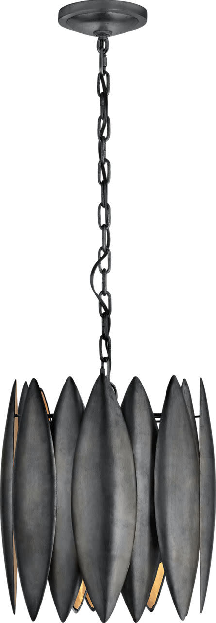 Photos - Chandelier / Lamp Barry Visual Comfort S5047 Hatton 14" Pendant Light by  Goralnick Aged Iron Indoor Lighting Pendants S 5047AI 