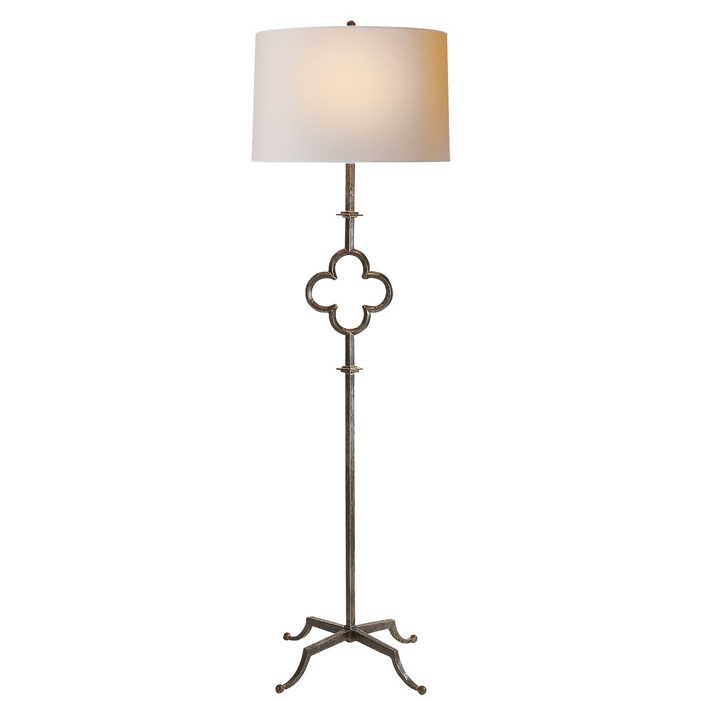 Photos - Chandelier / Lamp SK Visual Comfort SK1500L Quatrefoil 68' Floor Lamp by Suzanne Kasler Aged Iron Lamps Floor Lamps  1500AI-L 