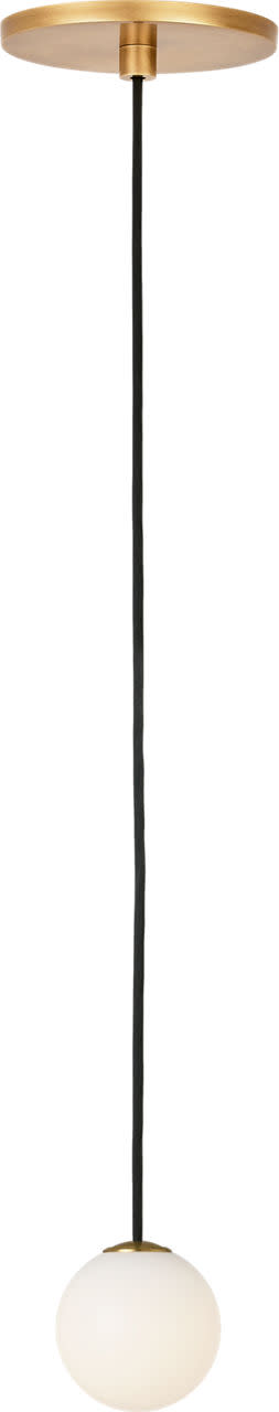 Photos - Chandelier / Lamp Wide Visual Comfort SLPD58527 Orbet 3" LED Mini Pendant Hand Rubbed Antique Brass Indoor Lighting Pendants SLPD58527HAB