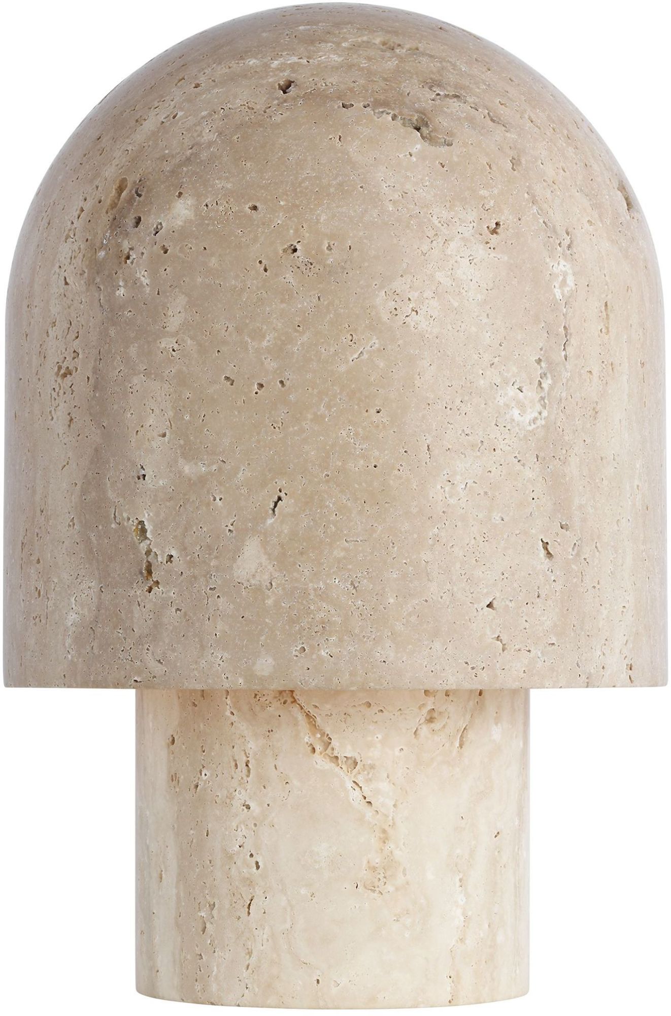 Photos - Desk Lamp Visual Comfort SLTB34227 Kennett 18" Tall LED Accent Table Lamp Natural Travertine Lamps Table Lamps SLTB34227NT