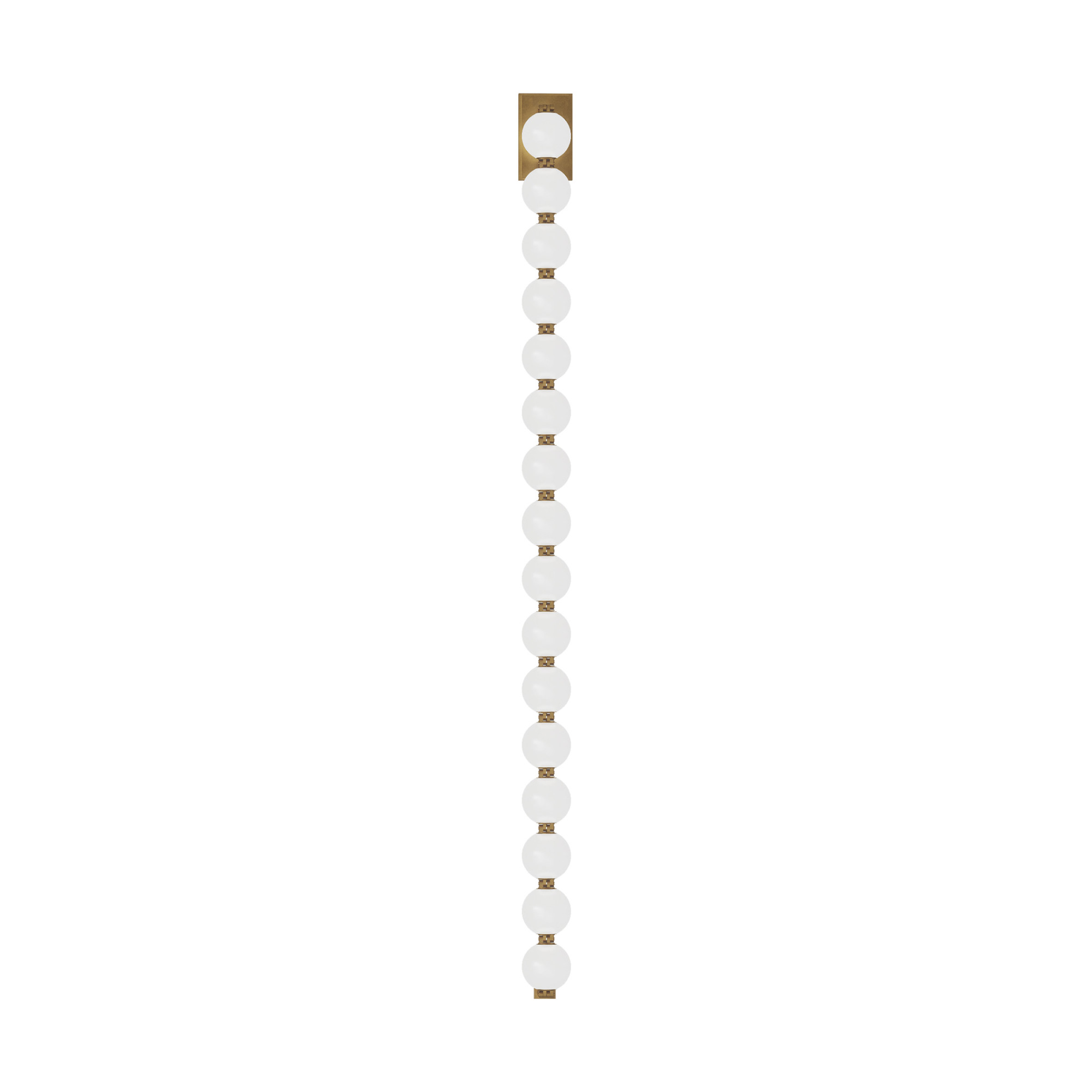 Photos - Chandelier / Lamp Perle Visual Comfort SLWS23227  53" Tall Wall Sconce Natural Brass Indoor Lighting Wall Sconces SLWS23227NB 