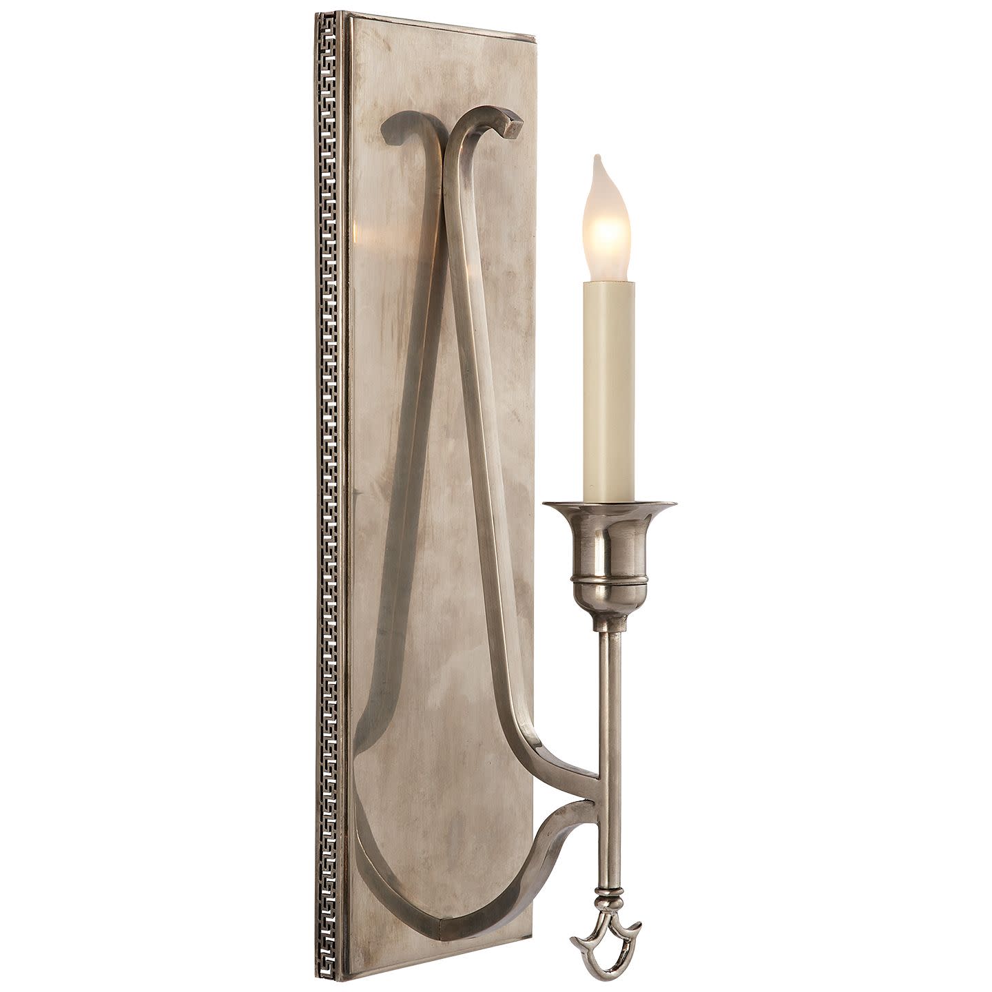 Photos - Chandelier / Lamp SPORTMAX RACING Visual Comfort SR2140 Savannah 5" Wide Wall Sconce Sheffield Silver Indoor Lighting Wall Sconces SR 2140SHS 
