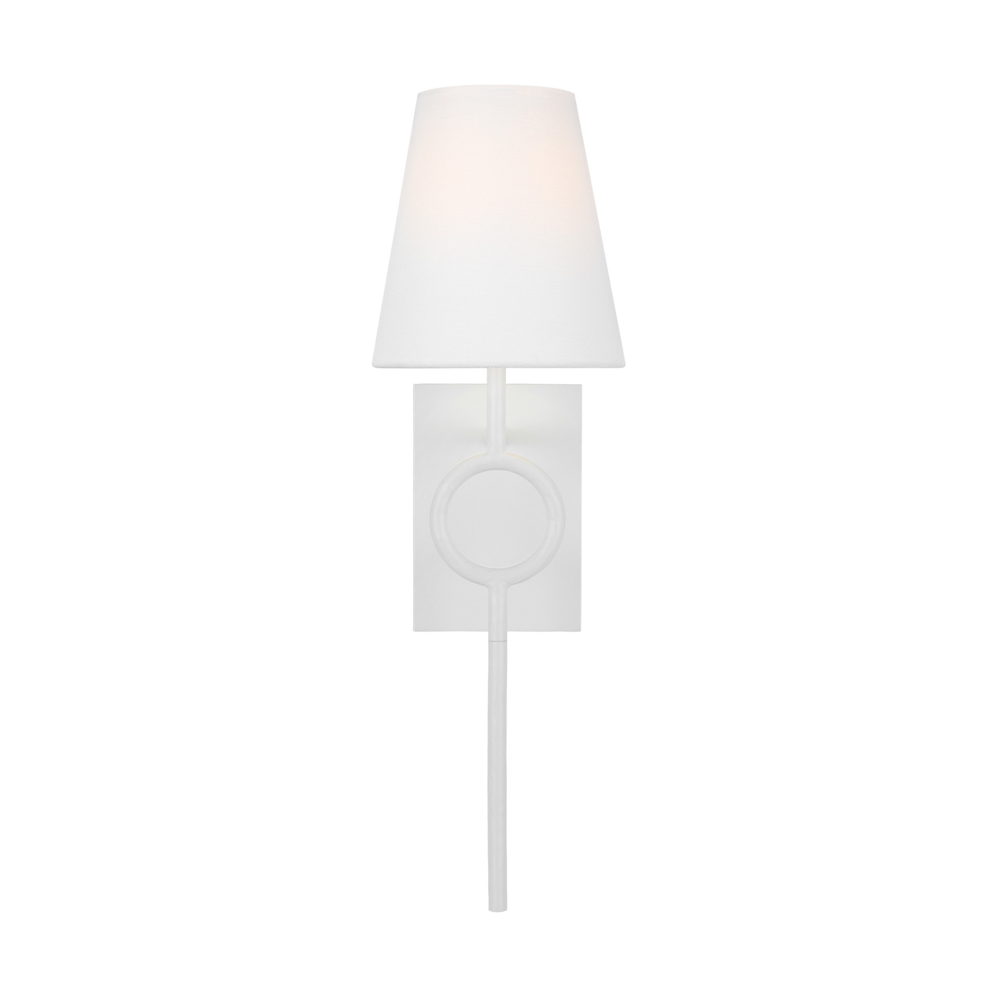 Photos - Chandelier / Lamp Visual Comfort TFW1021 Montour 22" Tall Wall Sconce Matte White Indoor Lighting Wall Sconces TFW1021MWT