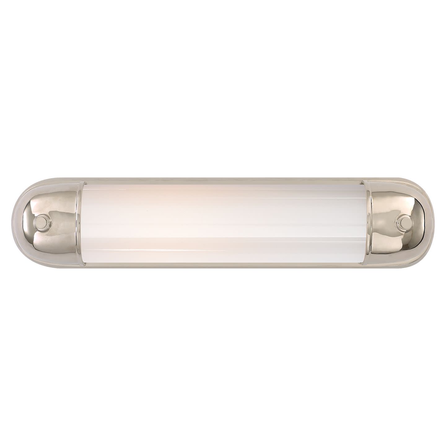 Visual Comfort TOB2062WG Selecta 21-3/4" High Wall Sconce with White Glass Shade - ADA Compliant Polished Nickel Indoor Lighting Wall Sconces
