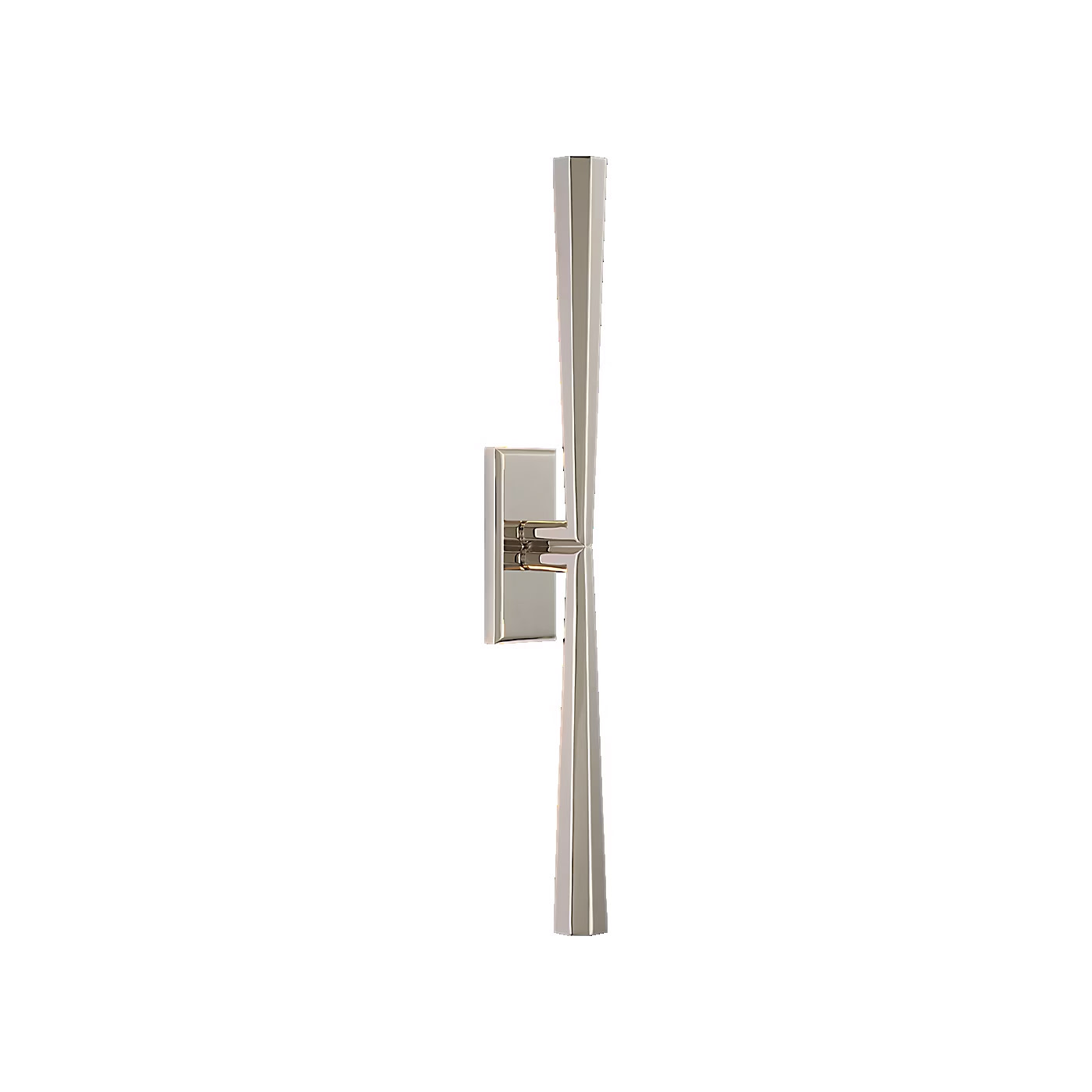 Photos - Chandelier / Lamp NICKEL Visual Comfort TOB 2716 Galahad 25" Tall LED Wall Sconce Polished  Indoor Lighting Wall Sconces TOB 2716PN 