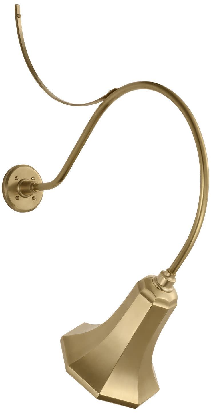 Photos - Floodlight / Street Light Comfort Visual  TOB 2806/S9-HAB Thomas O'Brien 38" Tall Outdoor Wall Sconce with Hand-Rubbed Antique Brass Savannah Shade Han 