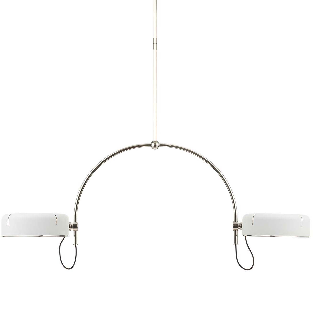 Photos - Chandelier / Lamp OSO Visual Comfort TOB 5130-WHT 54" Wide LED Linear Chandelier Polished Nickel Indoor Lighting Chandeliers TOB 5130PN-WHT