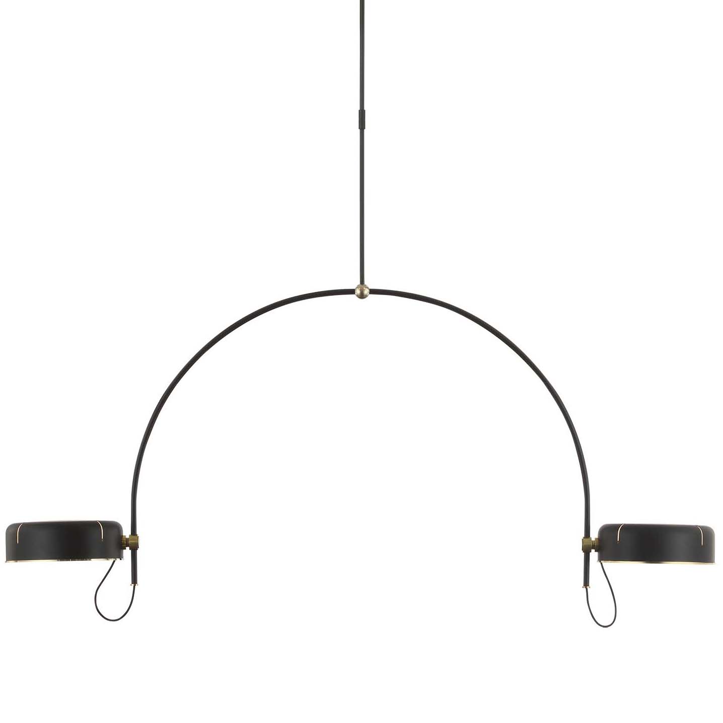 Photos - Chandelier / Lamp OSO Visual Comfort TOB 5132-MI 73" Wide LED Linear Chandelier Modern Iron / Hand-Rubbed Antique Brass Indoor Lighting Chande