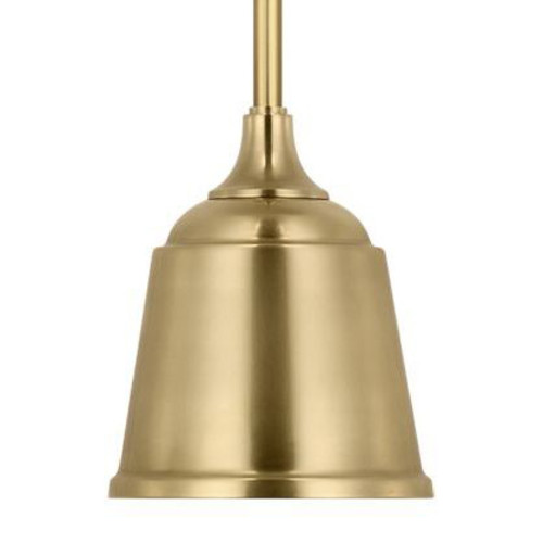 Photos - Floodlight / Street Light Comfort Visual  TOB 5810-HAB Thomas O'Brien 8" Wide Outdoor Mini Pendant with Hand-Rubbed Antique Brass Rockhouse Shade Hand 
