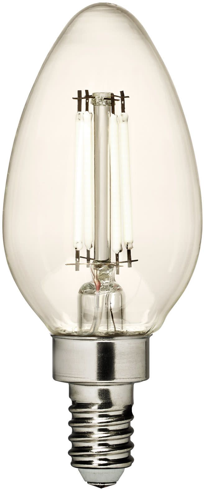 Photos - Light Bulb Comfort Visual  VB10007A 4 Watt Dimmable Candelabra  LED Bulb - 350 Lumens 2700K and 90CRI Clear Bulbs Bulbs LED (E12)