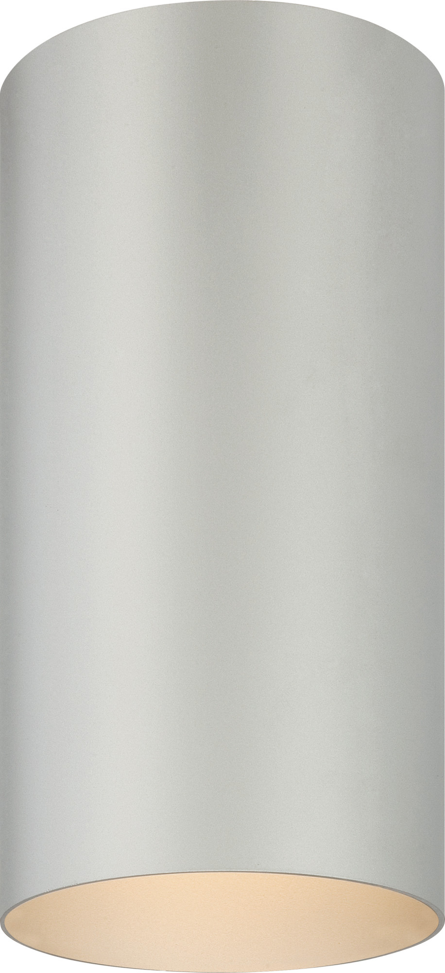 Photos - Floodlight / Street Light Wide Volume Lighting V9616 Single Light 6"  Outdoor Flush Mount Ceiling Fixture Silver Grey Outdoor Lighting Ceiling Fixtures 