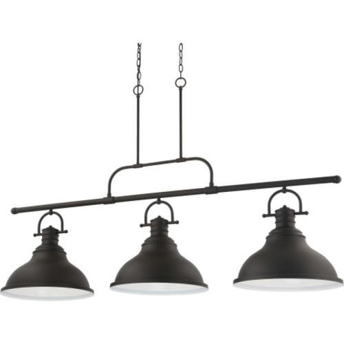 Photos - Chandelier / Lamp Wide Volume Lighting V1178 3 Light 16"  Linear Chandelier Foundry Bronze Indoor Lighting Chandeliers V1178-65 