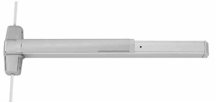 Von Duprin EL9927EO3 3' 99 Series Surface Vertical Rod Exit Device with Hex Dogging and Electric Latch Retraction Satin Chrome Commercial Door