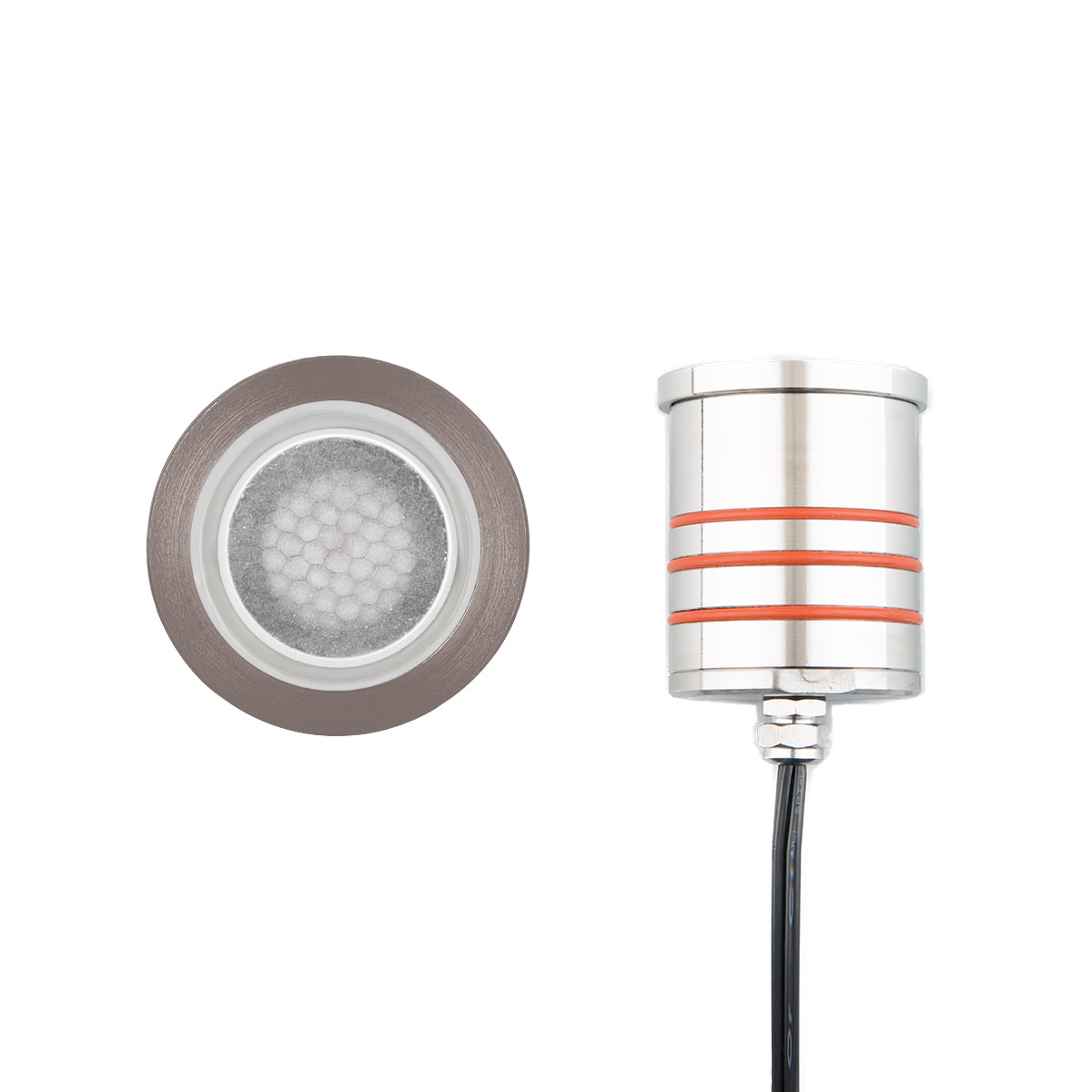 Photos - Floodlight / Street Light Volt WAC Lighting  2" LED Slim Inground Light with Louvered Glass - 12  Brass / 3000K Outdoor Lighting Landscape Lighting  2012