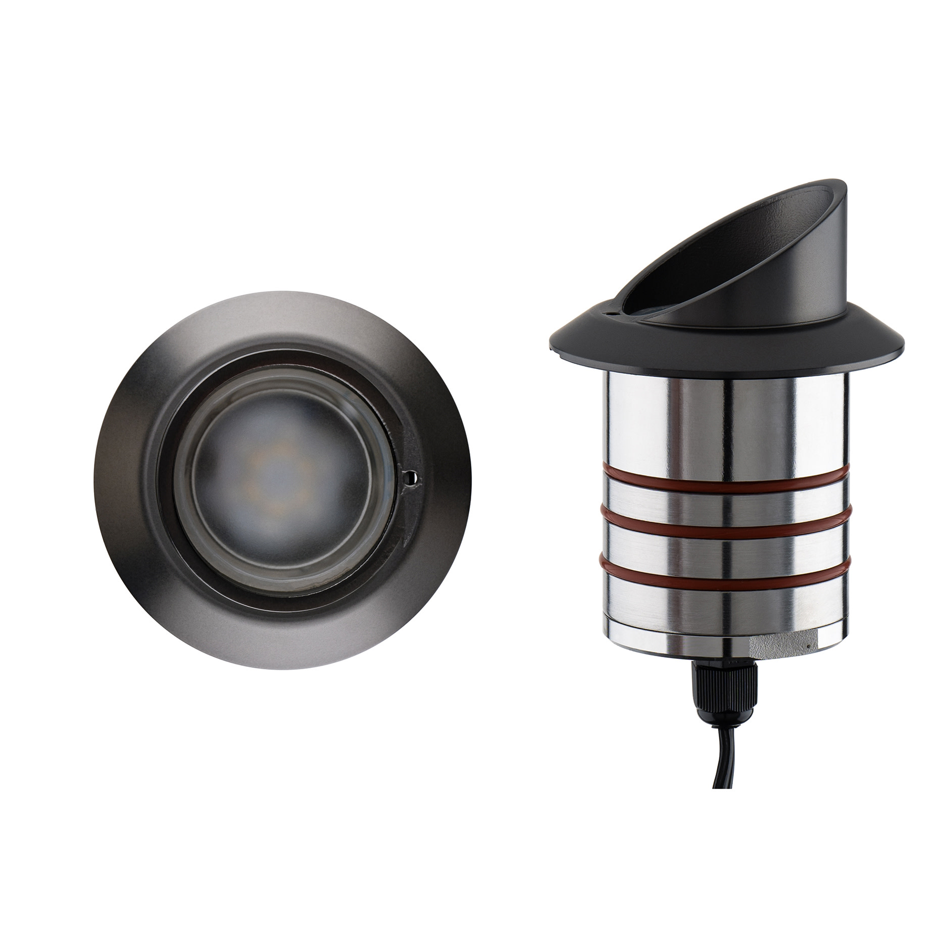 Photos - Floodlight / Street Light WAC Lighting 2111-CS Single Colorscaping 3" Wide 12V RGB LED Shroud In-Ground Well Light Stainless Steel / Bronze Outdoor Li