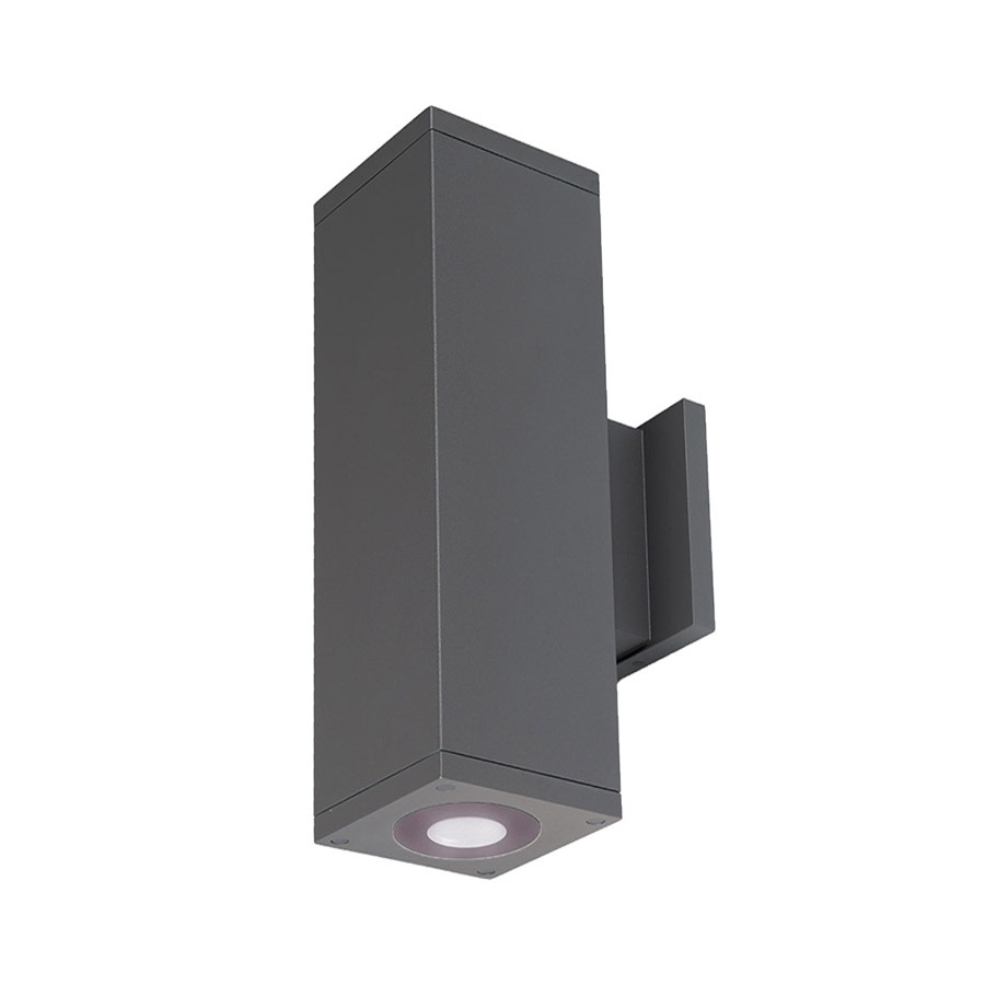 Photos - Floodlight / Street Light WAC Lighting DC-WD06-UB Cube Architectural 2 Light 18" Tall LED Outdoor Wall Sconce with 6° Ultra Narrow Beam Spread and Lig