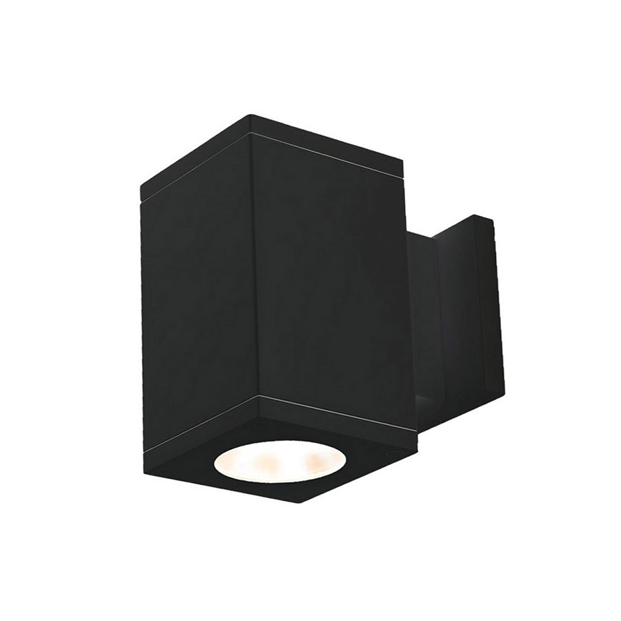 Photos - Floodlight / Street Light WAC Lighting DC-WS05-FA Cube Architectural Single Light 7" Tall LED Outdoor Wall Sconce with 33° Flood Beam Spread and Light