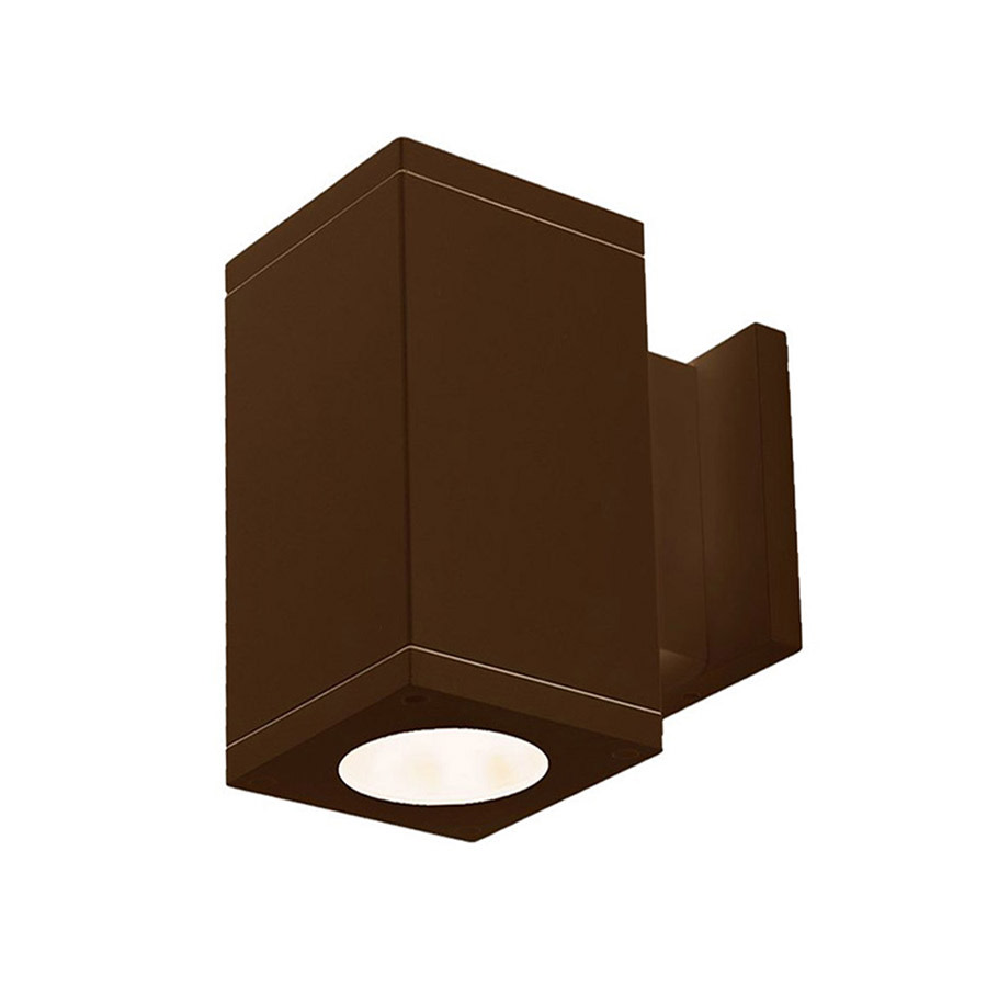 Photos - Floodlight / Street Light WAC Lighting DC-WS06-FB Cube Architectural Single Light 10" Tall LED Outdoor Wall Sconce with 40° Flood Beam Spread and Ligh