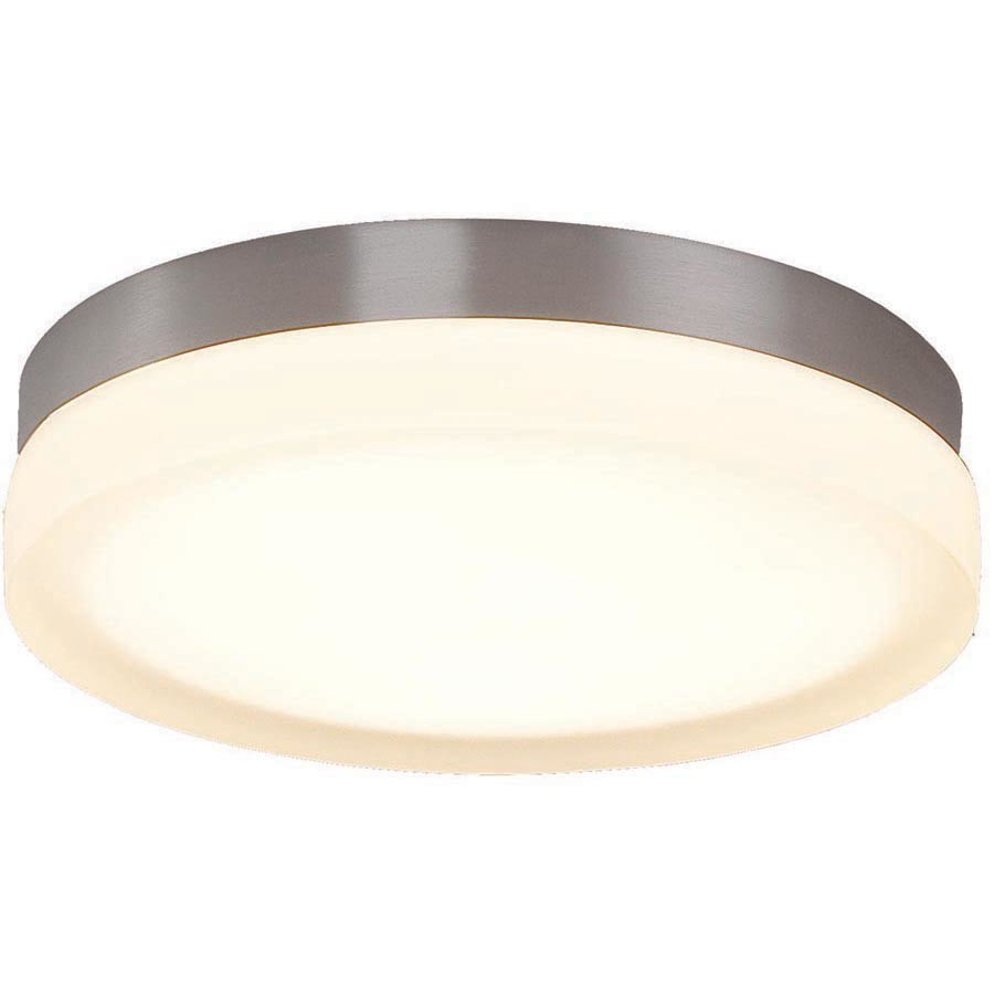 Photos - Chandelier / Lamp Slice WAC Lighting FM-4109  9" Wide Integrated LED Flush Mount Drum Ceiling Fixture / Wall Sconce Brushed Nickel / 3000K Indo 