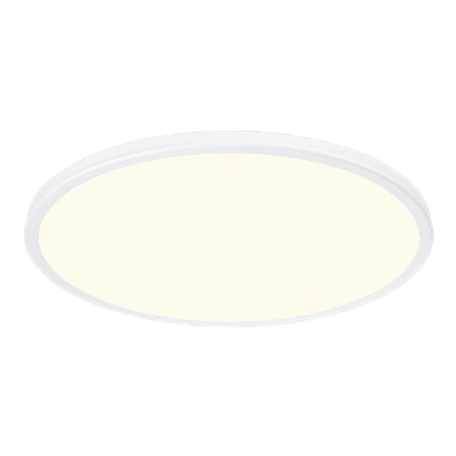Photos - Chandelier / Lamp Geos WAC Lighting FM-4622  Single Light 22" Wide Integrated LED Flush Mount Ceiling Fixture with a Frosted Acrylic Shade Whit 