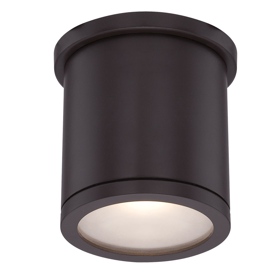 Photos - Floodlight / Street Light WAC Lighting FM-W2605 5" Wide LED Indoor/Outdoor Flush Mount Ceiling Fixture - 3000K and 35° Beam Spread Bronze Outdoor Ligh