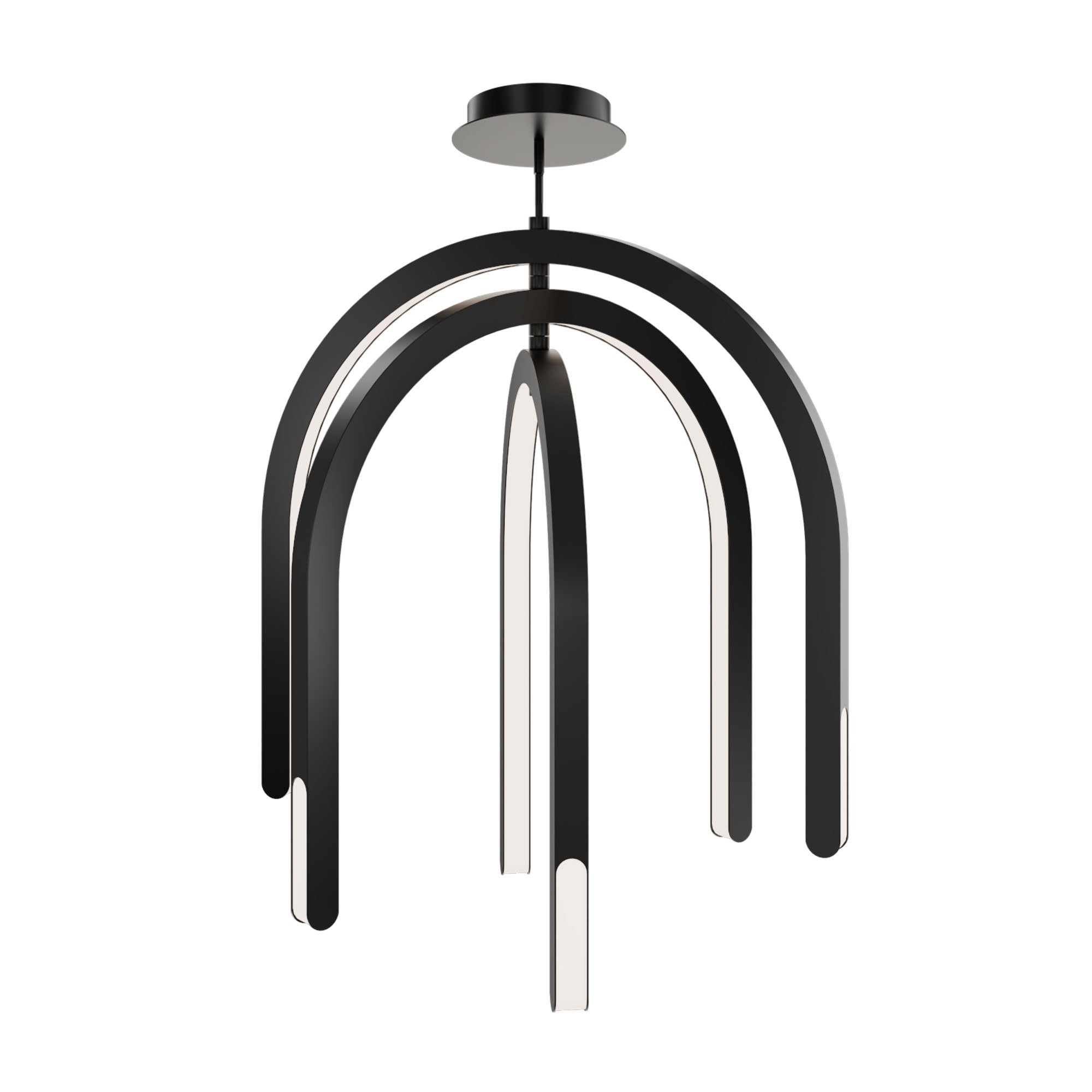 Photos - Chandelier / Lamp Wide WAC Lighting PD-93534-27 Helmet 30"  LED Pendant Black Indoor Lighting Pendants PD-93534-27-BK 