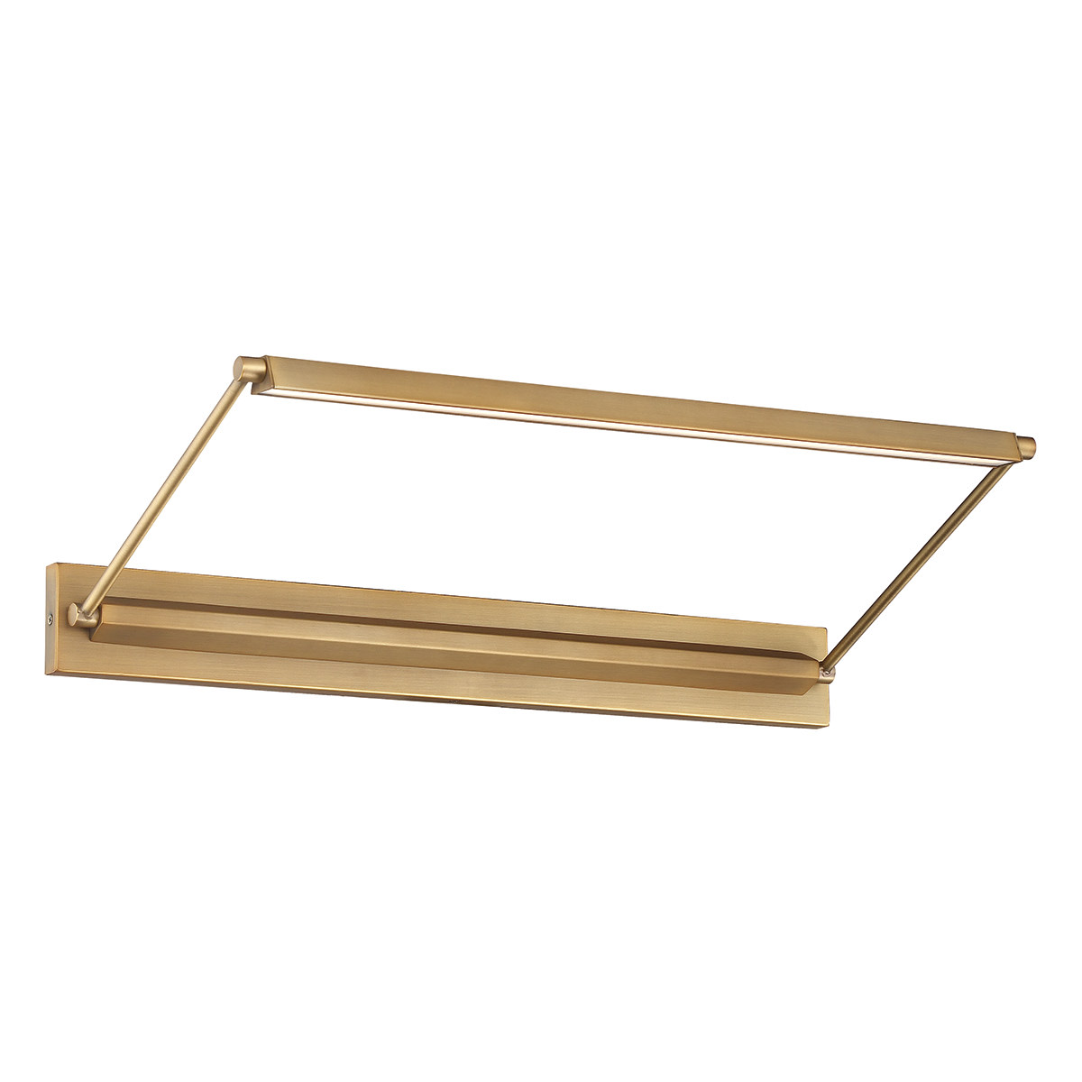 Photos - Chandelier / Lamp Wide WAC Lighting PL-LED23 Hudson 24"  Integrated LED Picture Light Aged Brass / 3000K Indoor Lighting Picture Lights Direct 