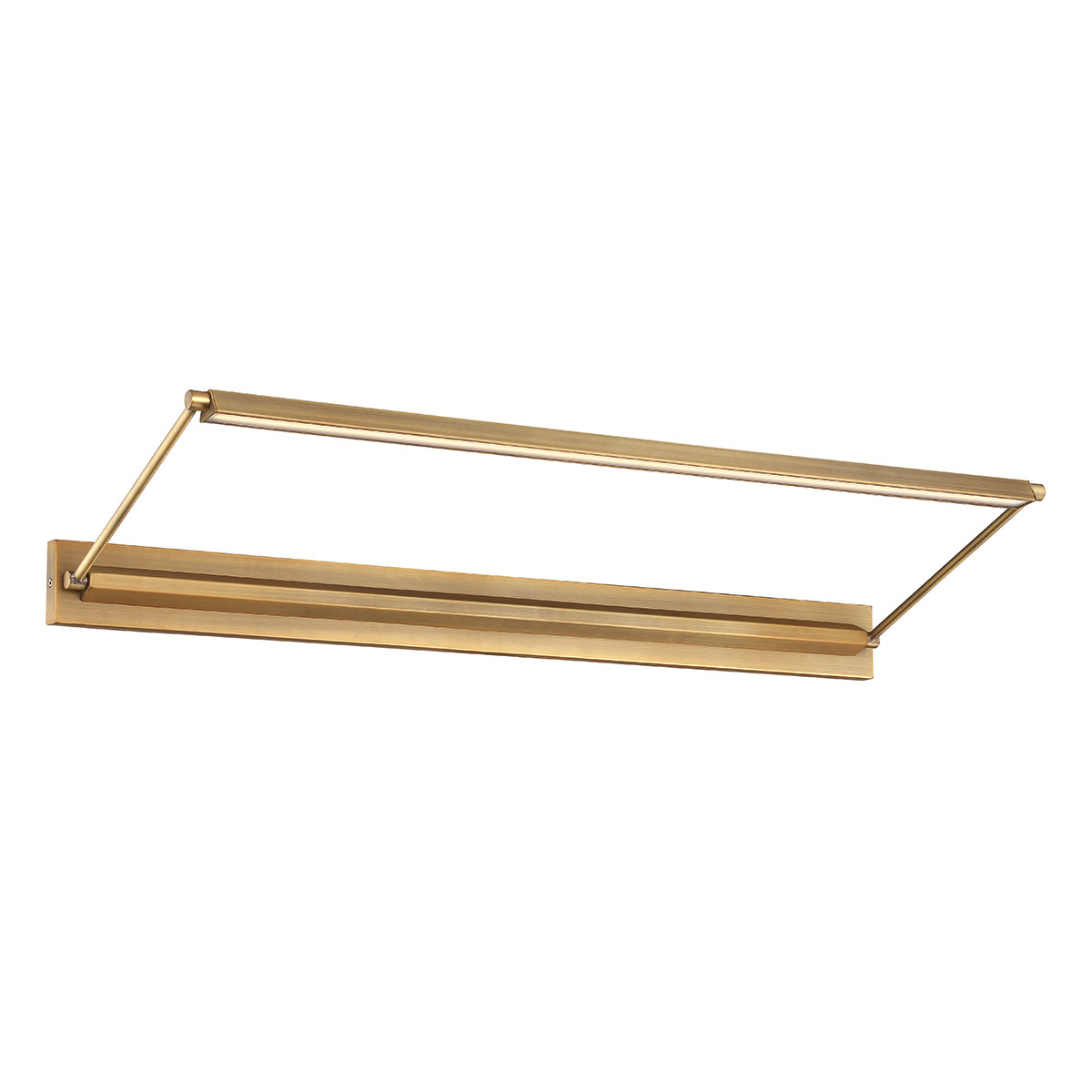 Photos - Chandelier / Lamp Wide WAC Lighting PL-LED34 Hudson 34"  Integrated LED Picture Light Aged Brass / 3000K Indoor Lighting Picture Lights Direct 