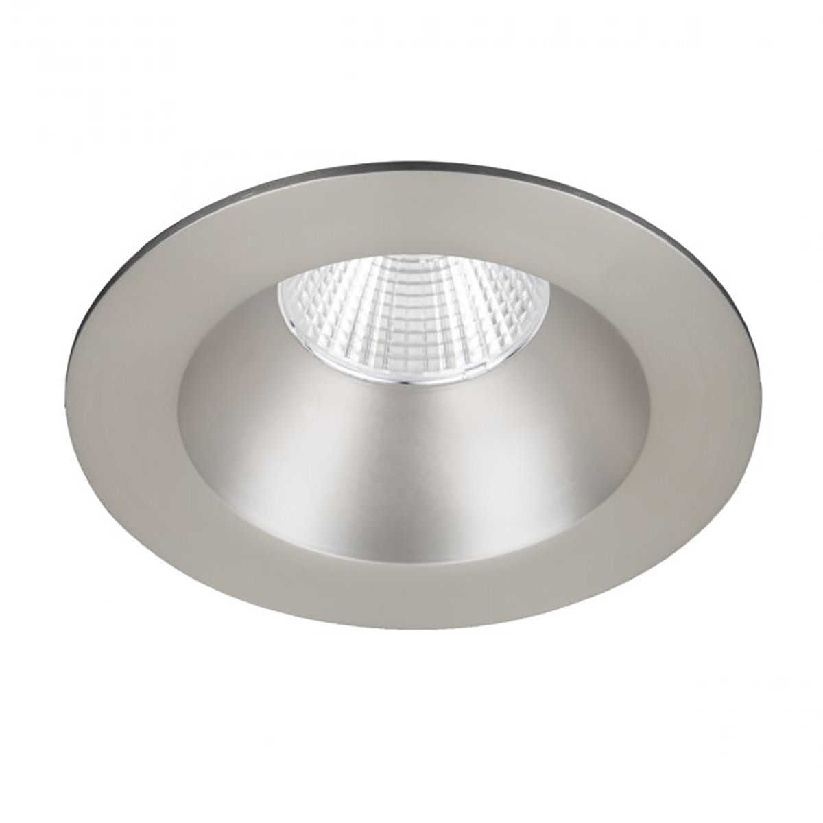 Photos - Chandelier / Lamp BEAM WAC Lighting R3BRD-F9 Oculux 3.5" LED Open Trim with Flood  Spread Brushed Nickel / 2700K Recessed Lights Recessed Trims 