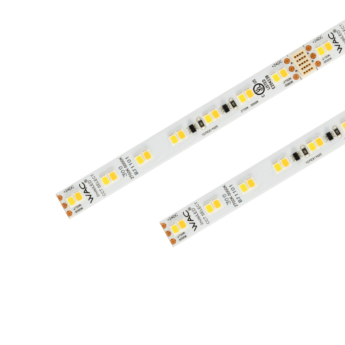 Photos - Chandelier / Lamp WAC Lighting T24-CS2-05-2750 InvisiLED 5' Long CCT Color Temperature Selectable LED Tape - 2700K-5000K 95 CRI White Indoor L