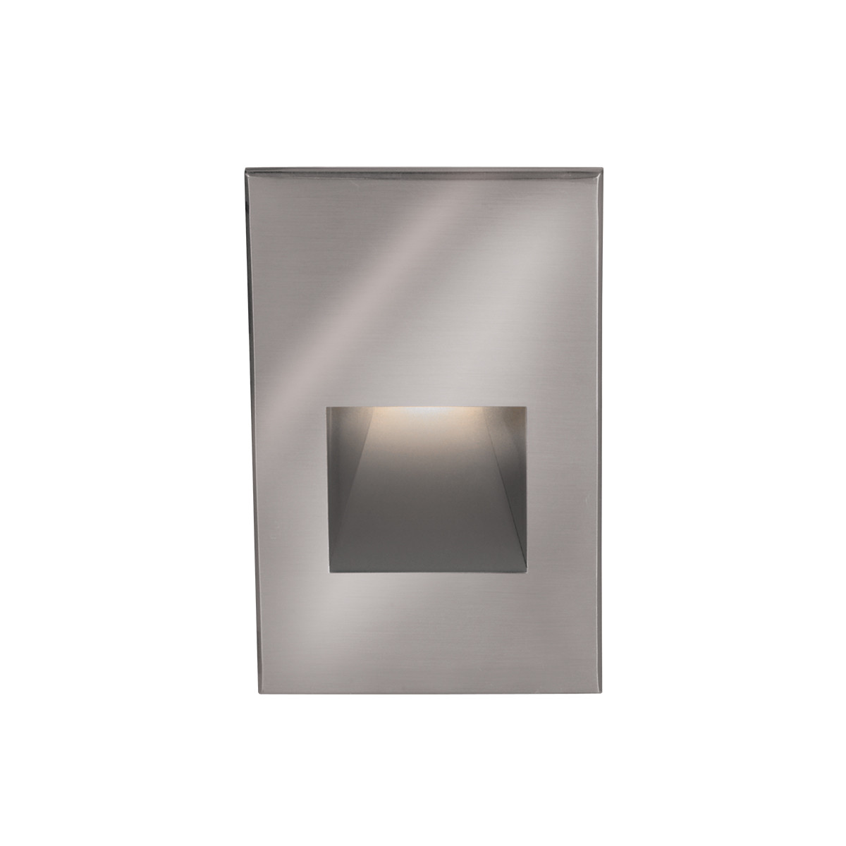 Photos - Floodlight / Street Light A&D WAC Lighting WL-LED200F LEDme 5" Tall LED Step and Wall Light with Lens Color Options - 277 Volt Stainless Steel / Blue Lens 