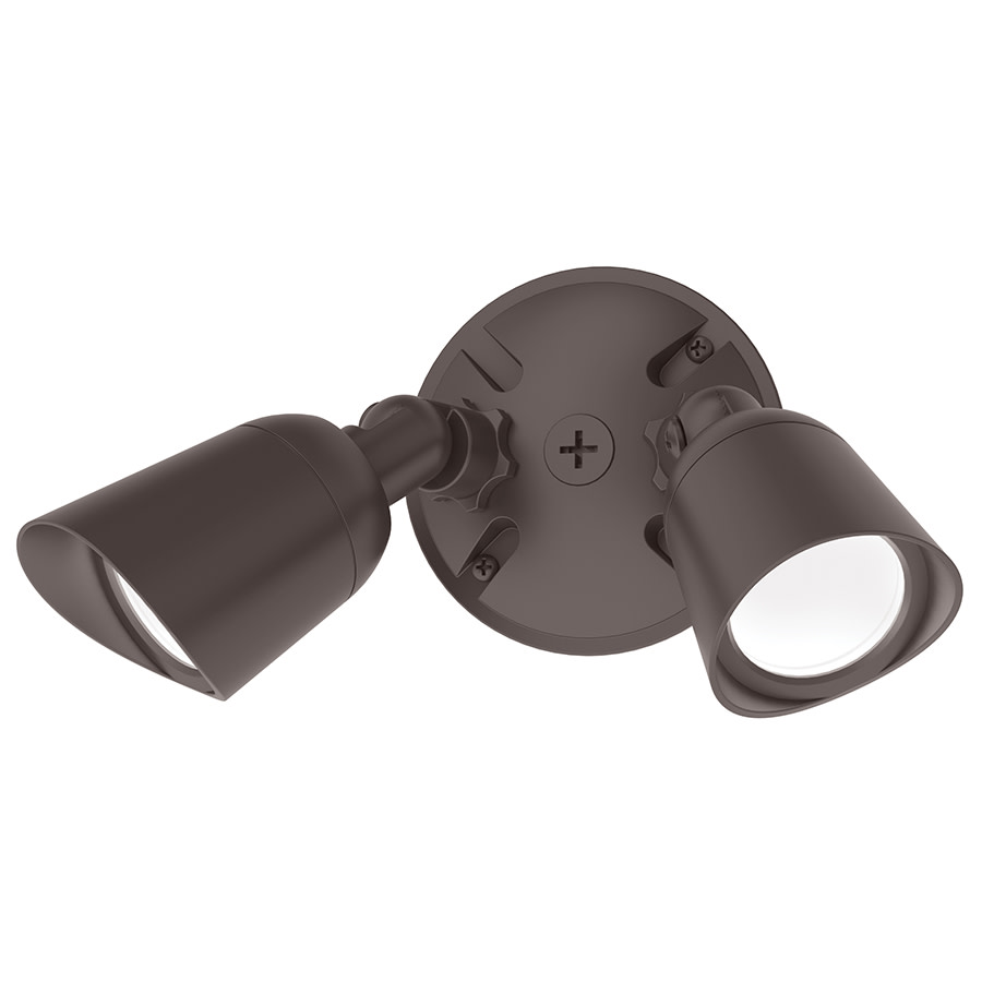 Photos - Floodlight / Street Light Spotlight WAC Lighting WP-LED430 Endurance Double Spot Two Light 7" Tall High Output LED Spot Light - 30 Watts Architectural Bronze / 