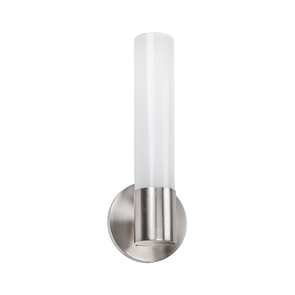 Photos - Chandelier / Lamp Turbo WAC Lighting WS-180414  14" Tall LED Bathroom Sconce with an Acrylic Diffuser Brushed Nickel / 3000K Indoor Lighting Ba 