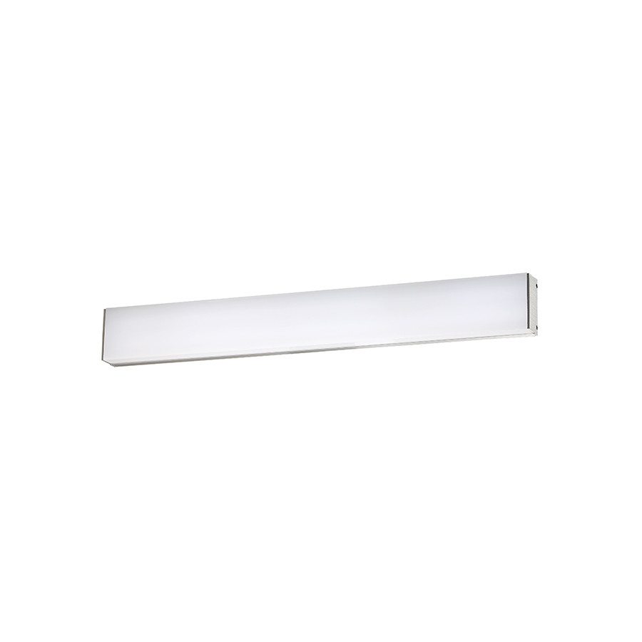 Photos - Chandelier / Lamp Wide WAC Lighting WS-63724 Strip 24"  Integrated LED Bath Bar Brushed Aluminum / 3500K Indoor Lighting Bathroom Fixtures Bath 