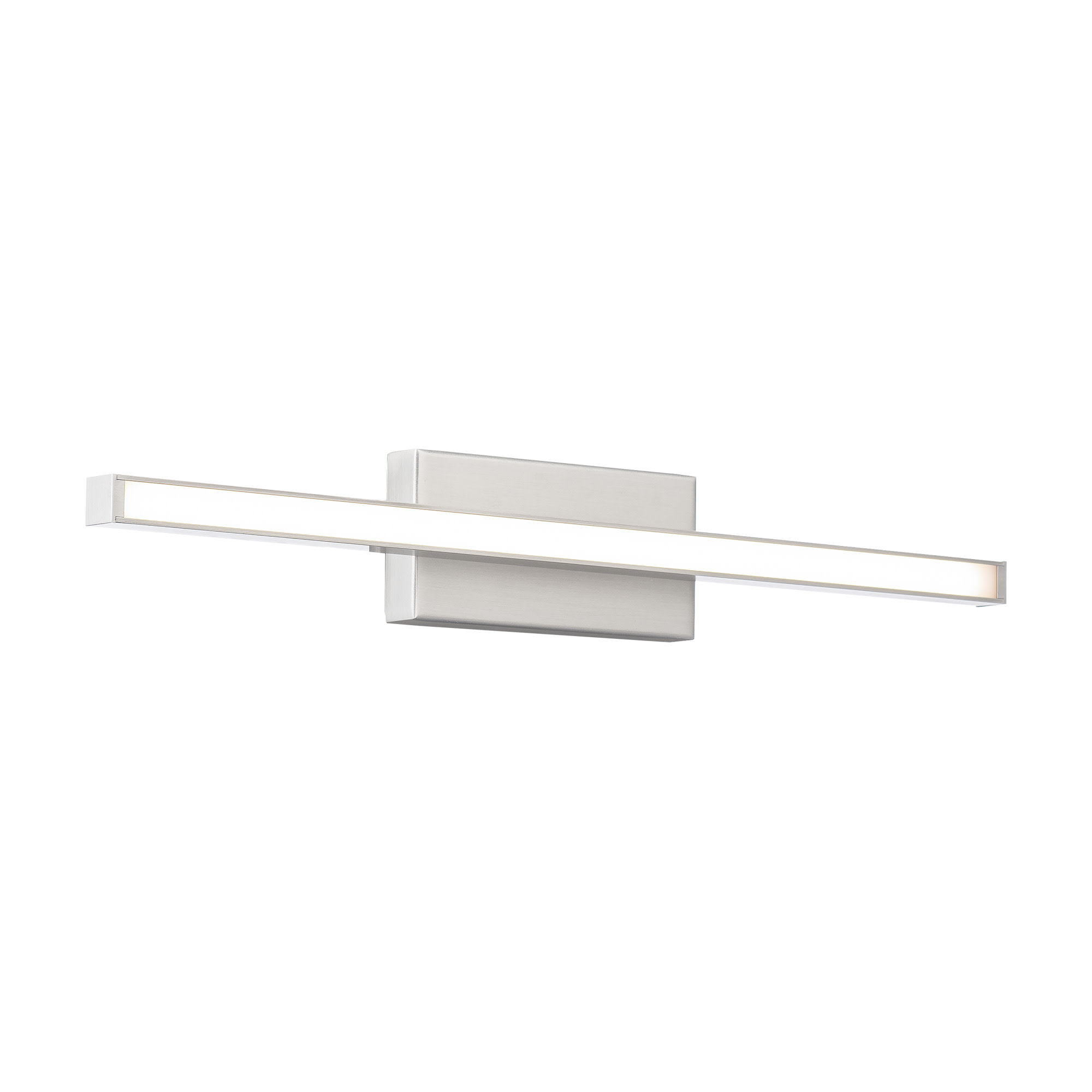 Photos - Chandelier / Lamp Wide WAC Lighting WS-73118 Parallax 18"  LED Bath Bar Set to 3000K Brushed Nickel Indoor Lighting Bathroom Fixtures Bath Bar 