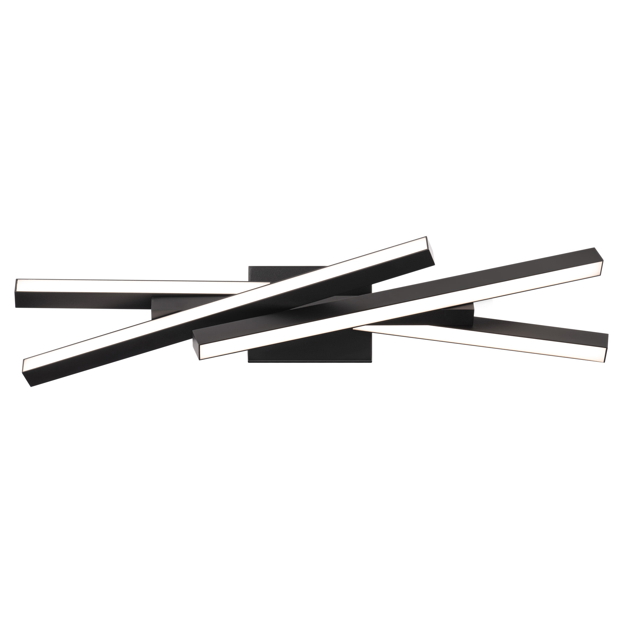 Photos - Chandelier / Lamp WAC Lighting WS-73127-35 Parallax 27" Wide Switchable Color Temperature LED Bath Bar - Set to 3500K Black Indoor Lighting Ba