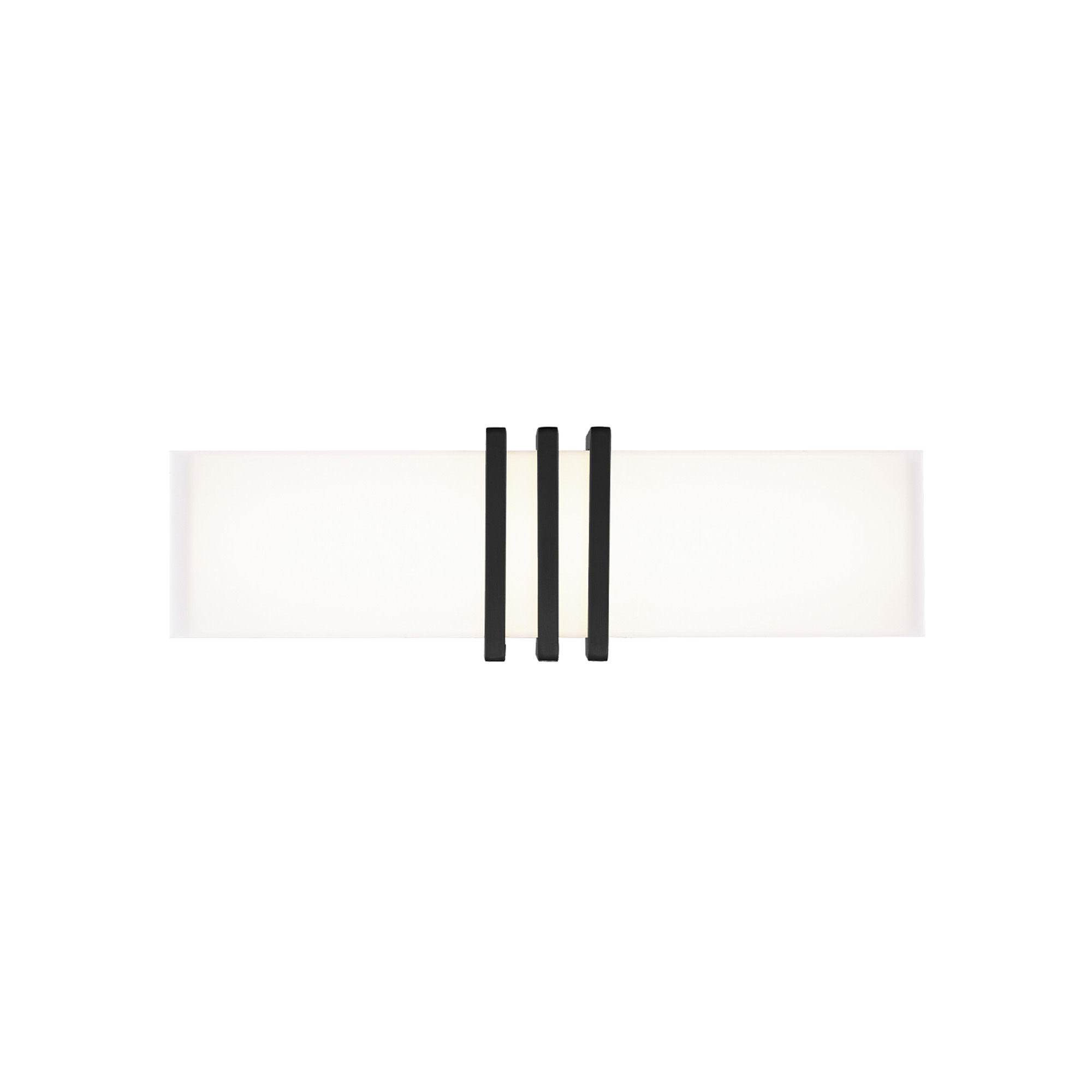 Photos - Chandelier / Lamp WAC Lighting WS-75318 Minibar 18" Wide Switchable Color Temperature LED Bath Bar Black Indoor Lighting Bathroom Fixtures Bat