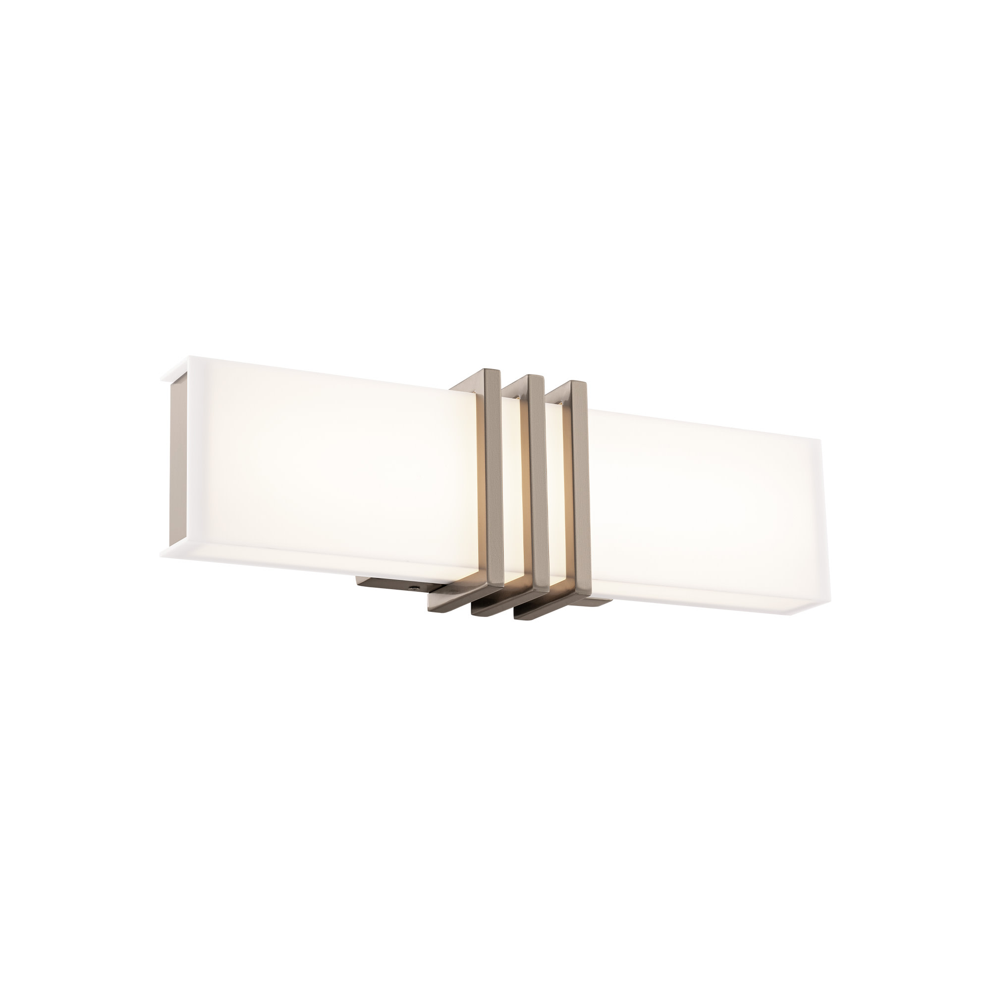 Photos - Chandelier / Lamp Wide WAC Lighting WS-75318 Minibar 18"  Switchable Color Temperature LED Bath Bar Brushed Nickel Indoor Lighting Bathroom Fix 