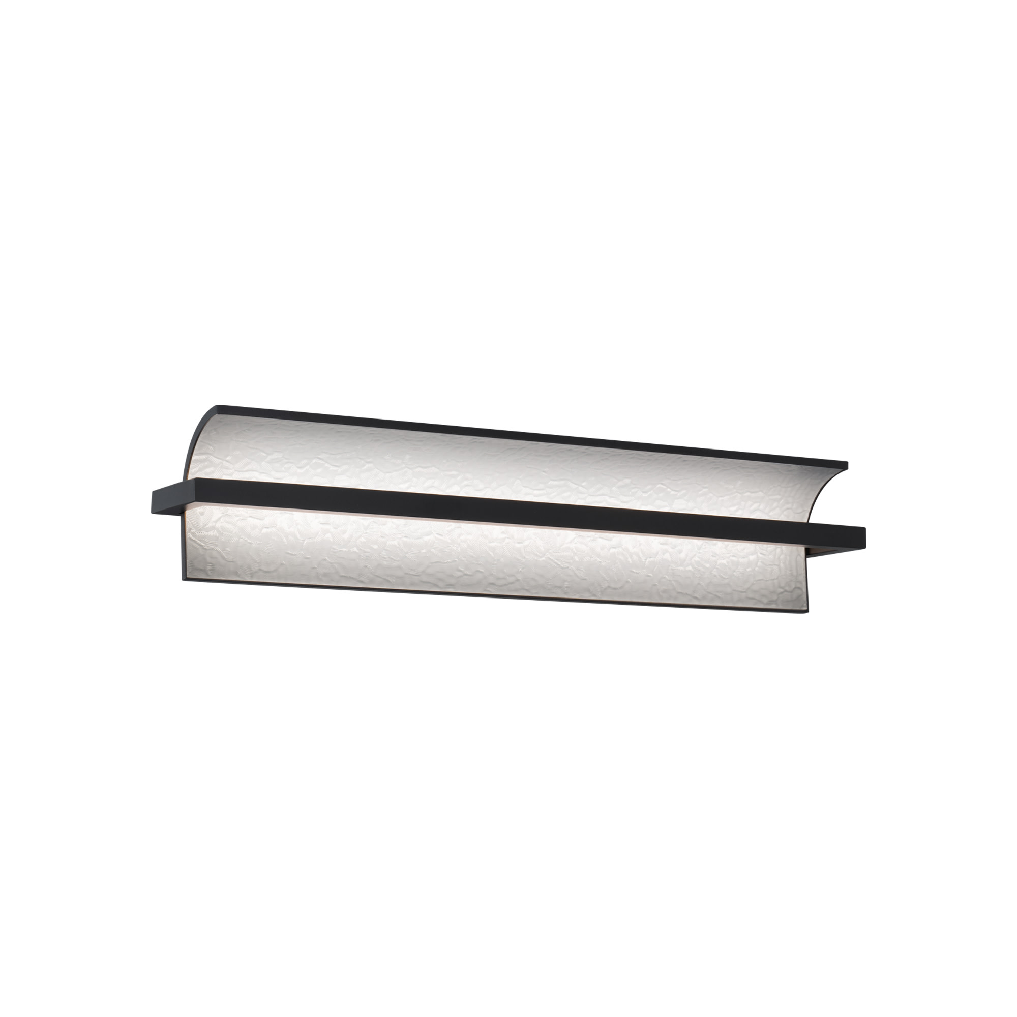 Photos - Chandelier / Lamp Wide WAC Lighting WS-79524-30 Shard 25"  LED Bath Bar Black Indoor Lighting Bathroom Fixtures Bath Bar WS-79524-30-BK 