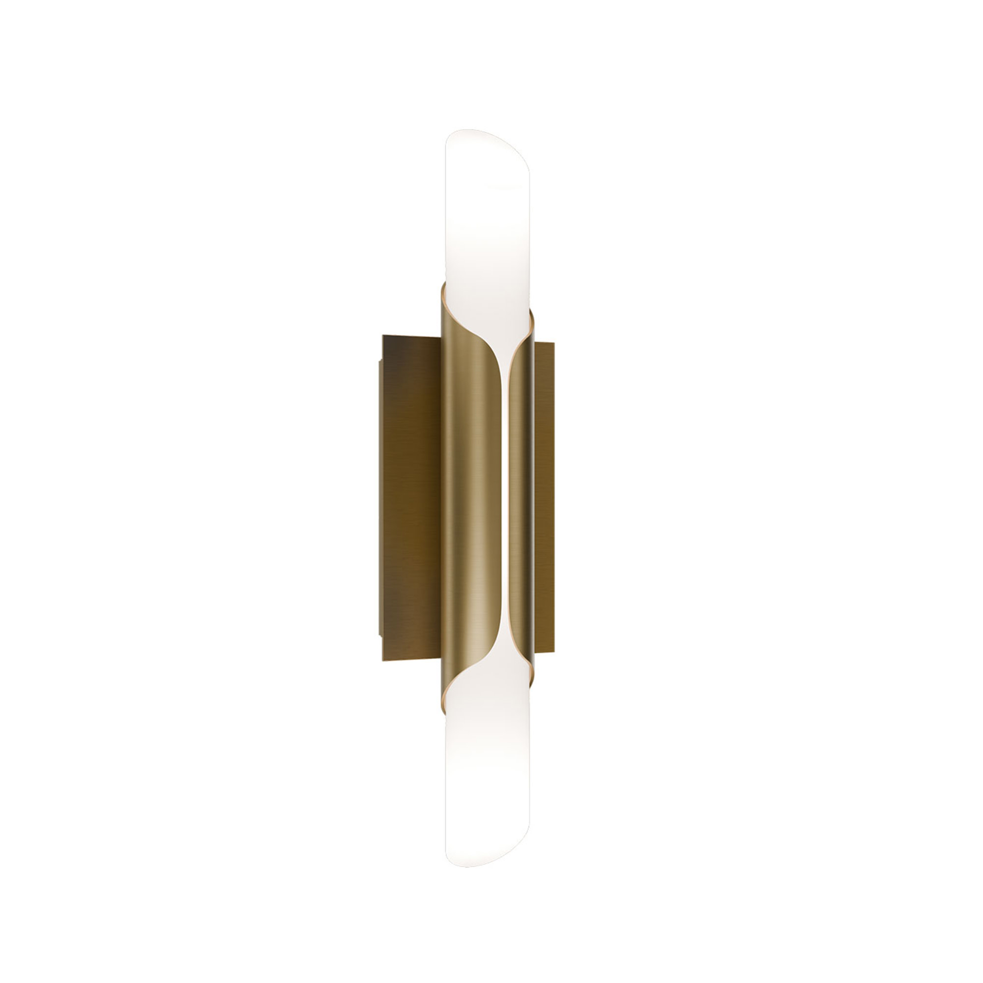 Photos - Chandelier / Lamp WAC Lighting WS-95518-30 Wrappe 18" Tall LED Wall Sconce Aged Brass Indoor Lighting Wall Sconces WS-95518-30-AB