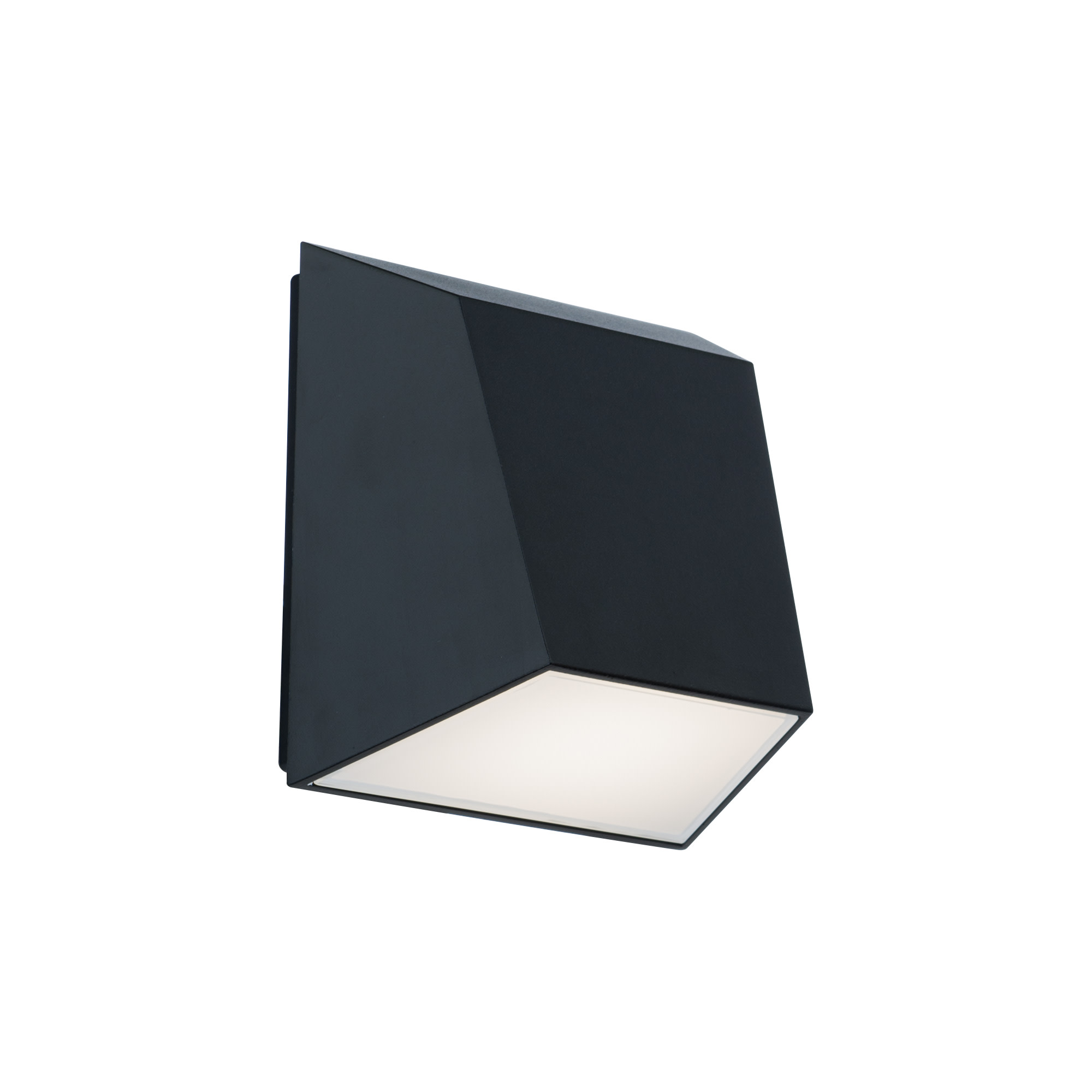 Photos - Floodlight / Street Light ATLANTIS WAC Lighting WS-W27106-35  6" Tall LED Outdoor Wall Sconce Set to 3500K Black Outdoor Lighting Wall Sconces WS-W2710 