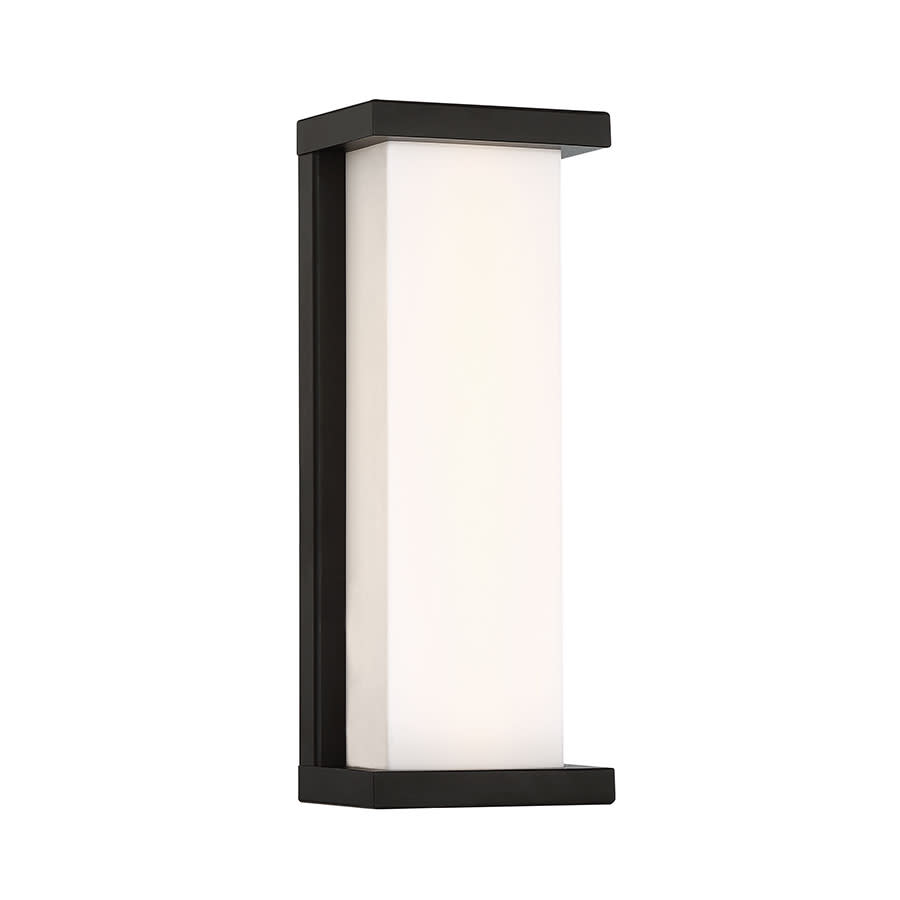 Photos - Floodlight / Street Light WAC Lighting WS-W47814 Case Single Light 14" Tall Integrated LED Outdoor Wall Sconce with an Acrylic Shade Black Outdoor Lig