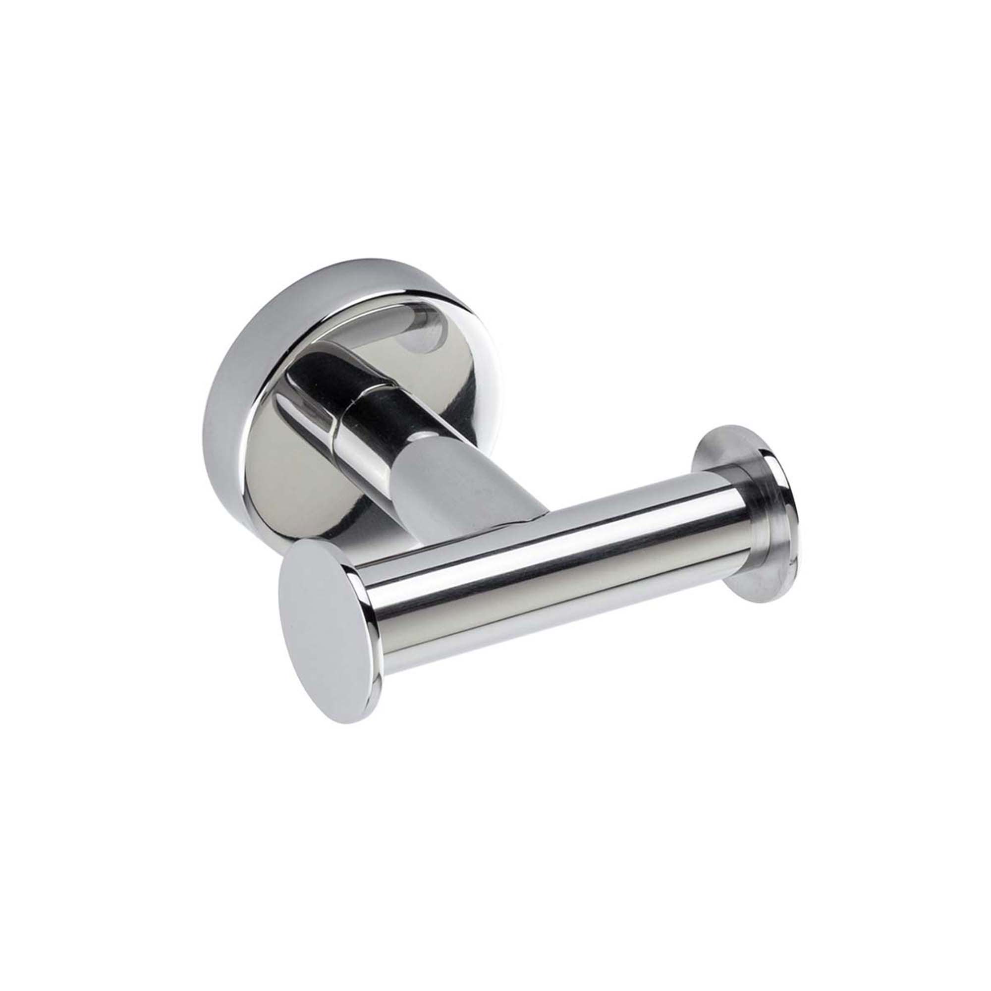 Photos - Towel Holder WS Bath Collections Styl A6020B Styl Double Robe Hook Polished Stainless Steel Bathroom Hardware and Accessories Bathroom Ha 
