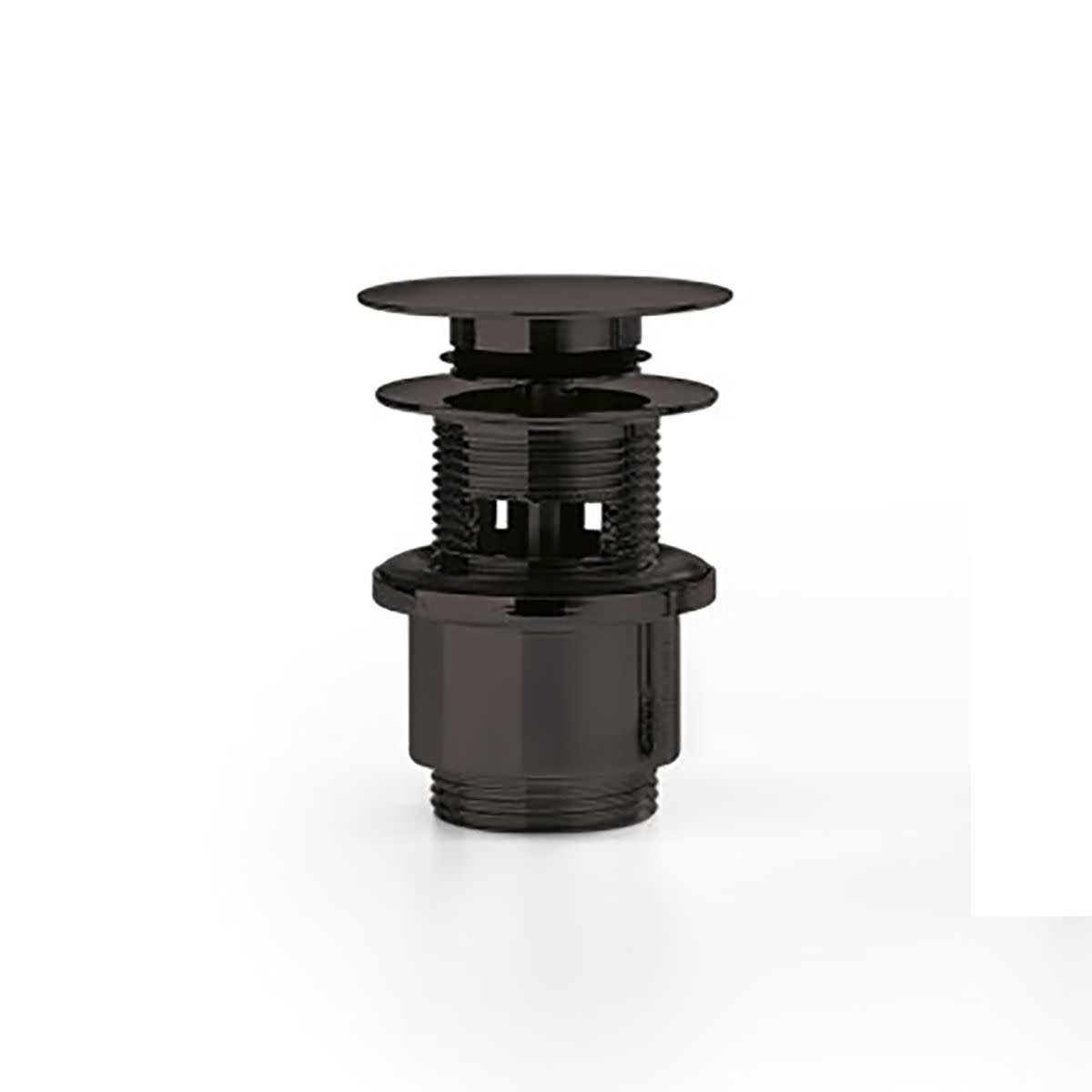 Photos - Pipe Trap WS Bath Collections WSBC 53991 WSBC Fittings 1-3/8" Pop-Up Drain Assembly with Overflow Glossy Black Sink Accessories and Pa 