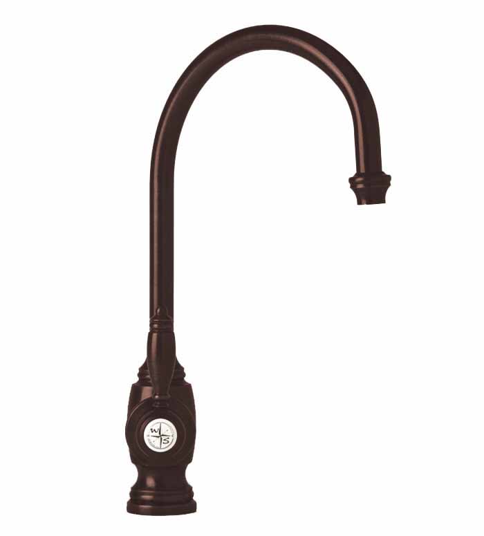 Waterstone 4300 Hampton 1.75 GPM Single Hole Kitchen Faucet with Lever Handle Caribbean Bronze Faucet Kitchen Single Handle