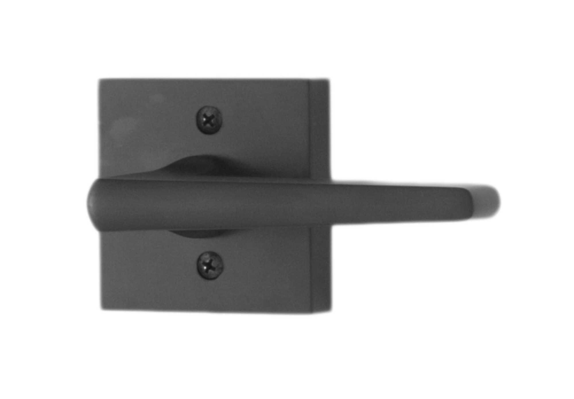 Photos - Door Handle Rose Weslock 7057 Philtower Single One Side Non-Turning Dummy Door Lever with Square  from the Transitional Collection Matte 