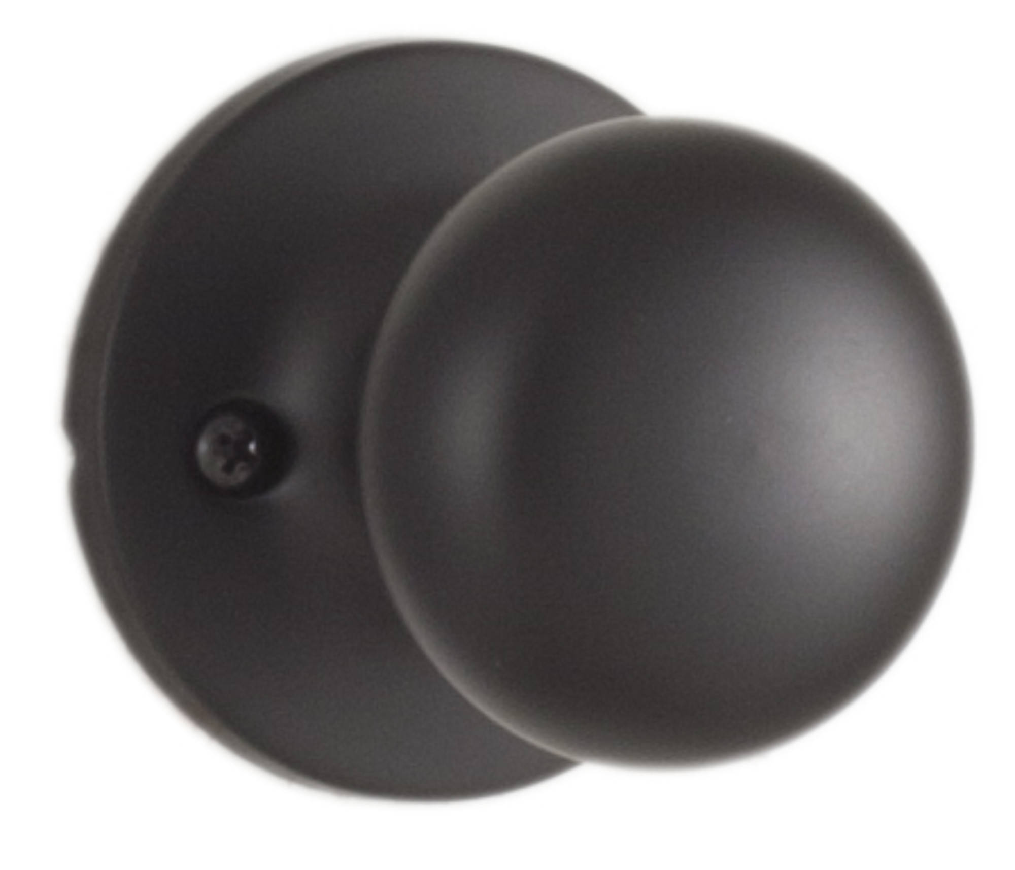 Weslock 205S Salem Non-Turning One-Sided Dummy Door Knob with Round Rose Matte Black Door Hardware Door Knobs Dummy Door Knobs