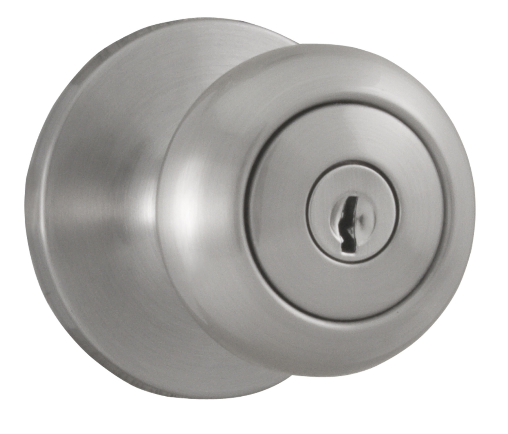 Photos - Door Handle Weslock Salem Keyed Entry Door Knob with Reliant Rose - Satin Nickel - 00240SNSNFR23 00240SNSNFR23
