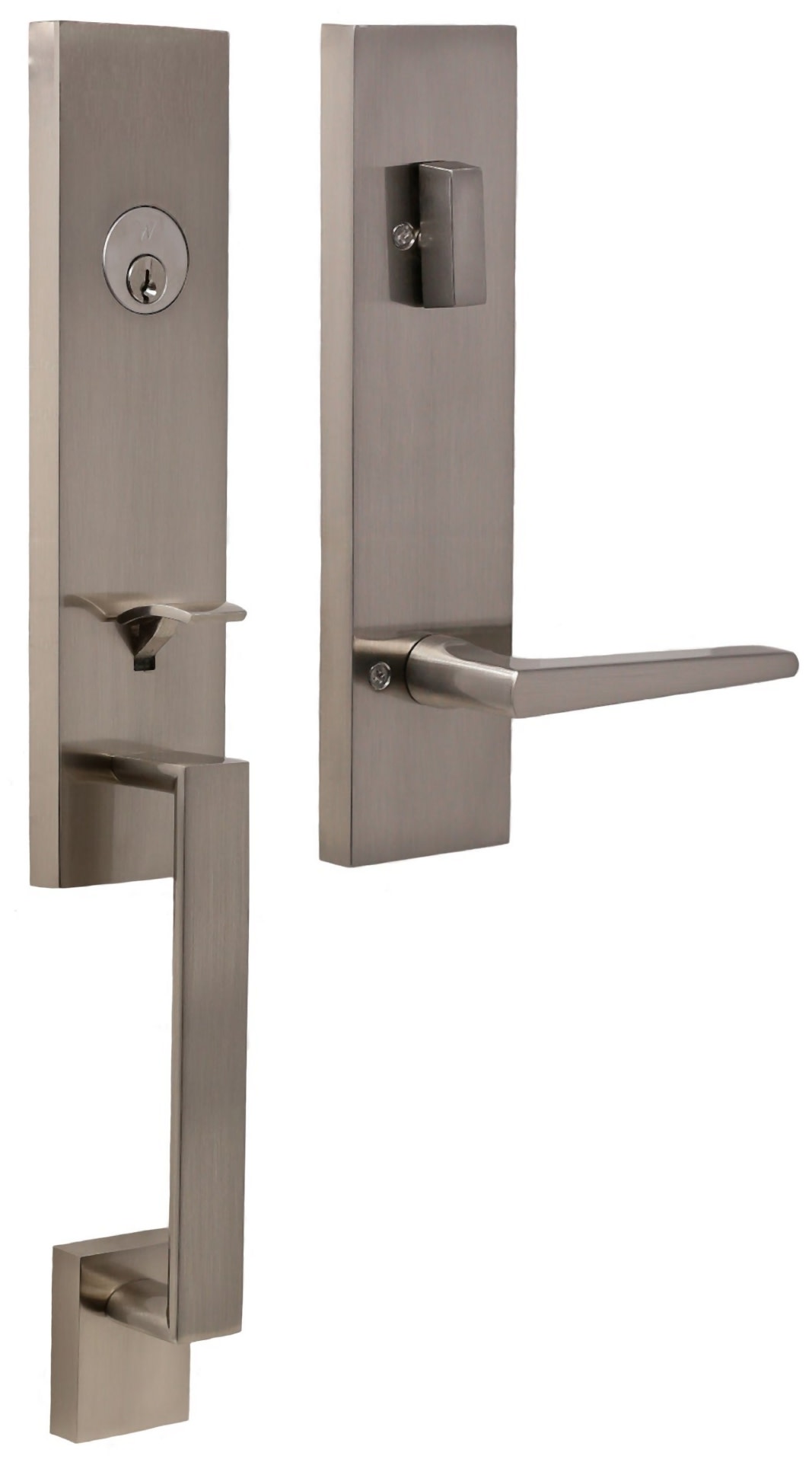 Weslock 2870-LEIGHTON-PHILTOWER-ENTRY Leighton One Piece Single Cylinder Keyed Entry Handleset with Philtower Interior Lever from the Transitional