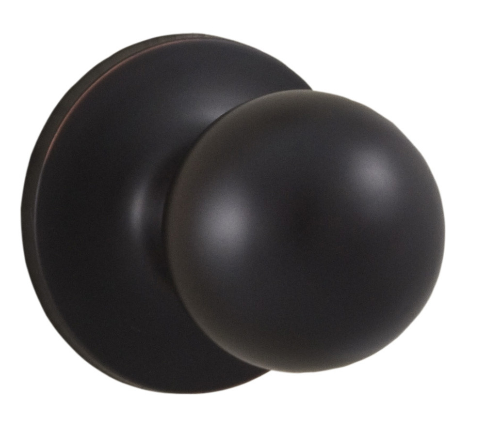 Photos - Door Handle Rose Weslock Hudson Passage Door Knob with Reliant  - Oil Rubbed Bronze - 00200G1G1FR20 00200G1G1FR20 